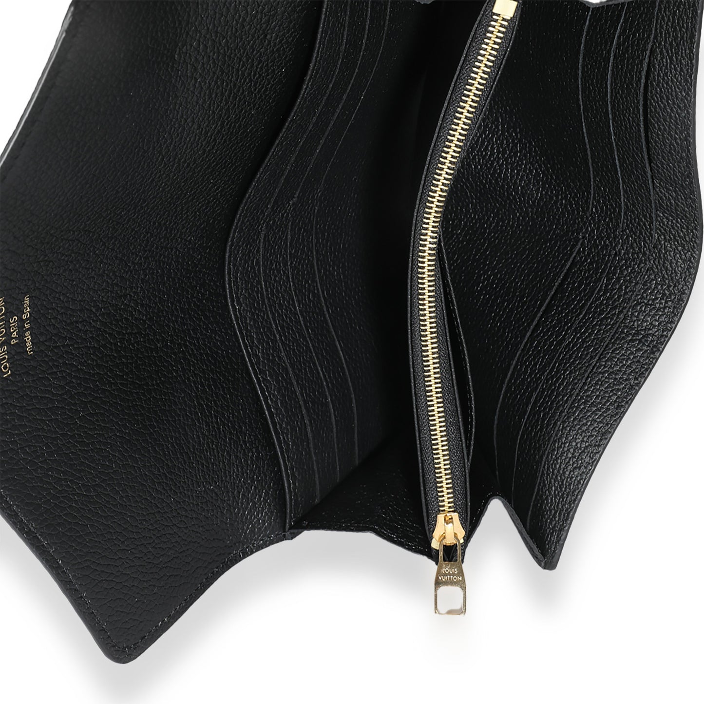 Louis Vuitton Black Monogram Empreinte Sarah Wallet