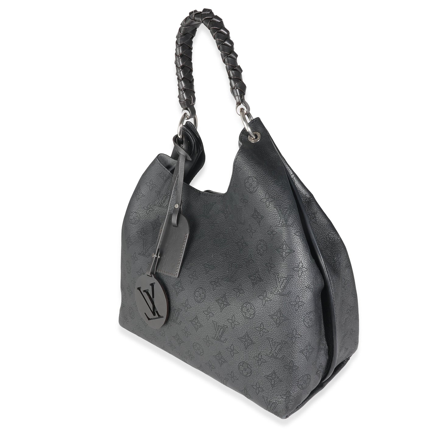Louis Vuitton Black Mahina Carmel Hobo
