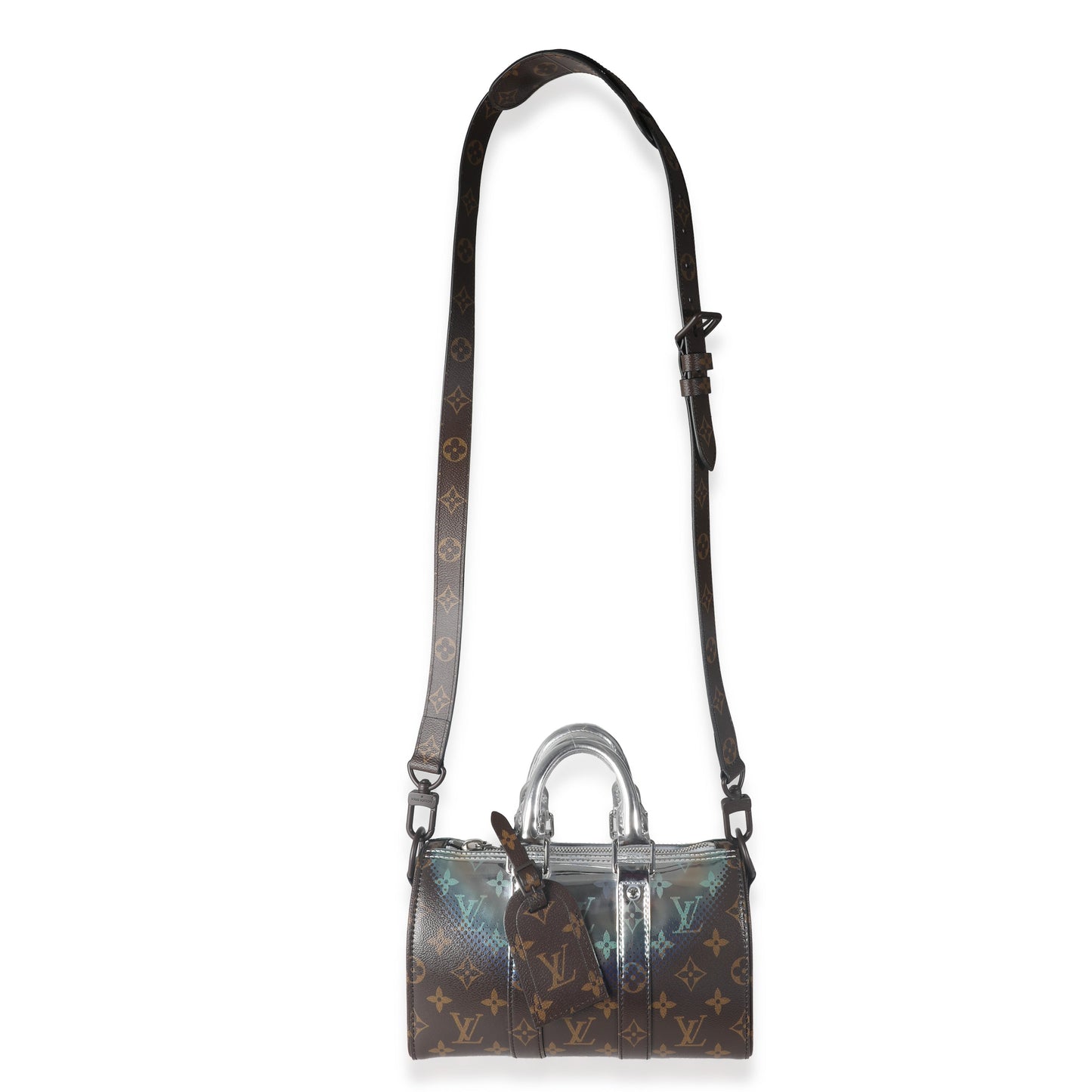 Louis Vuitton Monogram Canvas Metallic Nebula Keepall Bandouliere 25