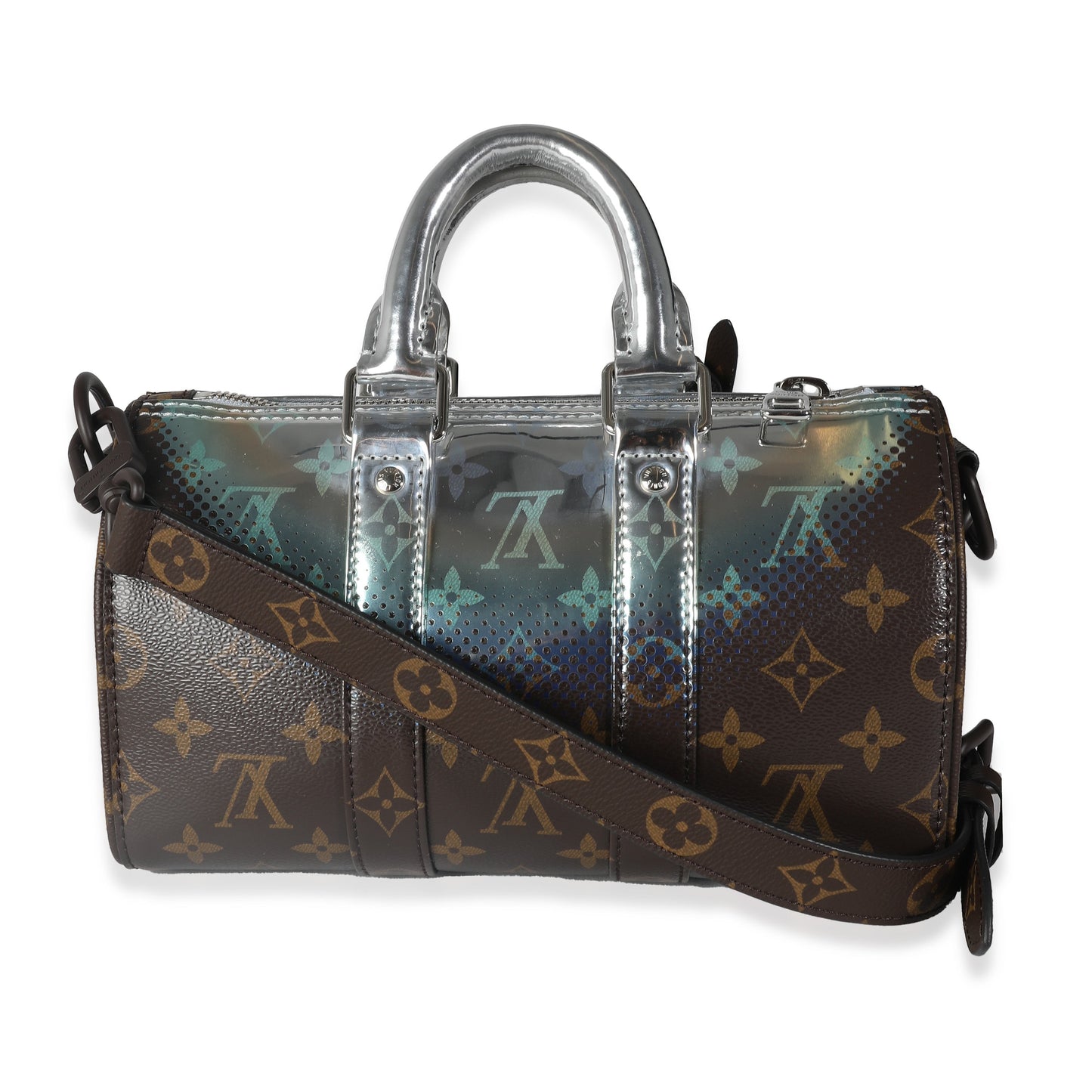 Louis Vuitton Monogram Canvas Metallic Nebula Keepall Bandouliere 25