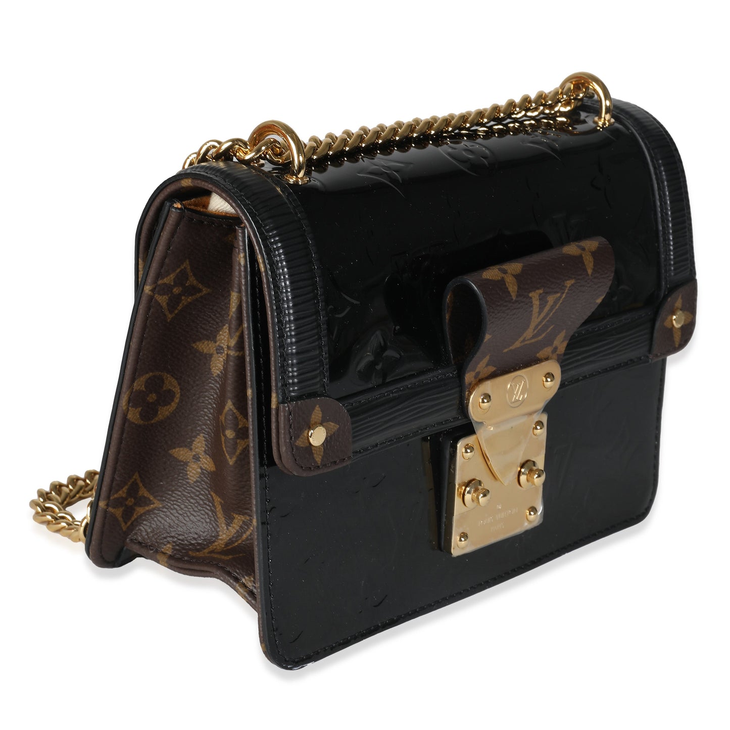Louis Vuitton Black Epi Monogram Vernis Wynwood