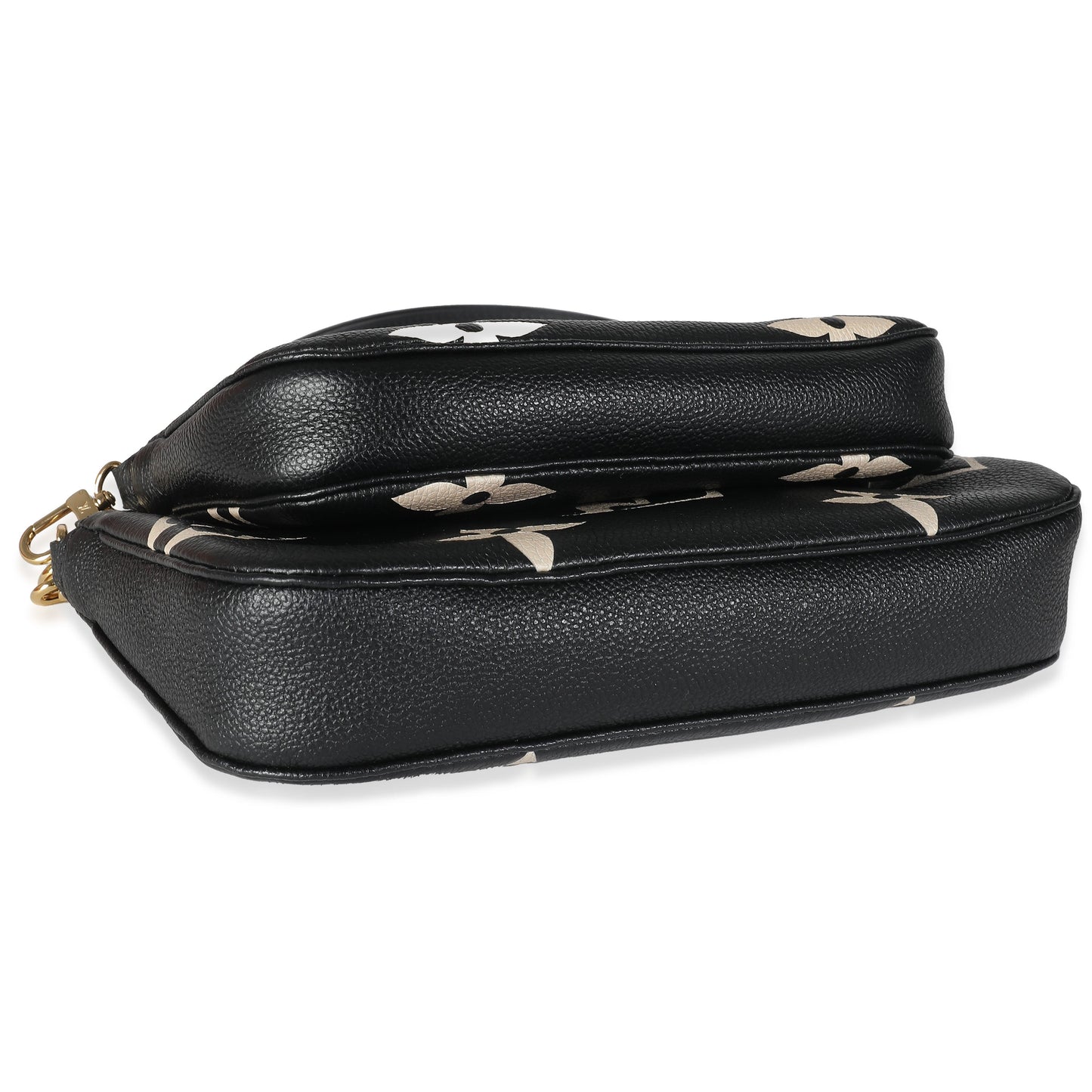 Louis Vuitton Beige Black Monogram Empreinte Multi Pochette Accessoires