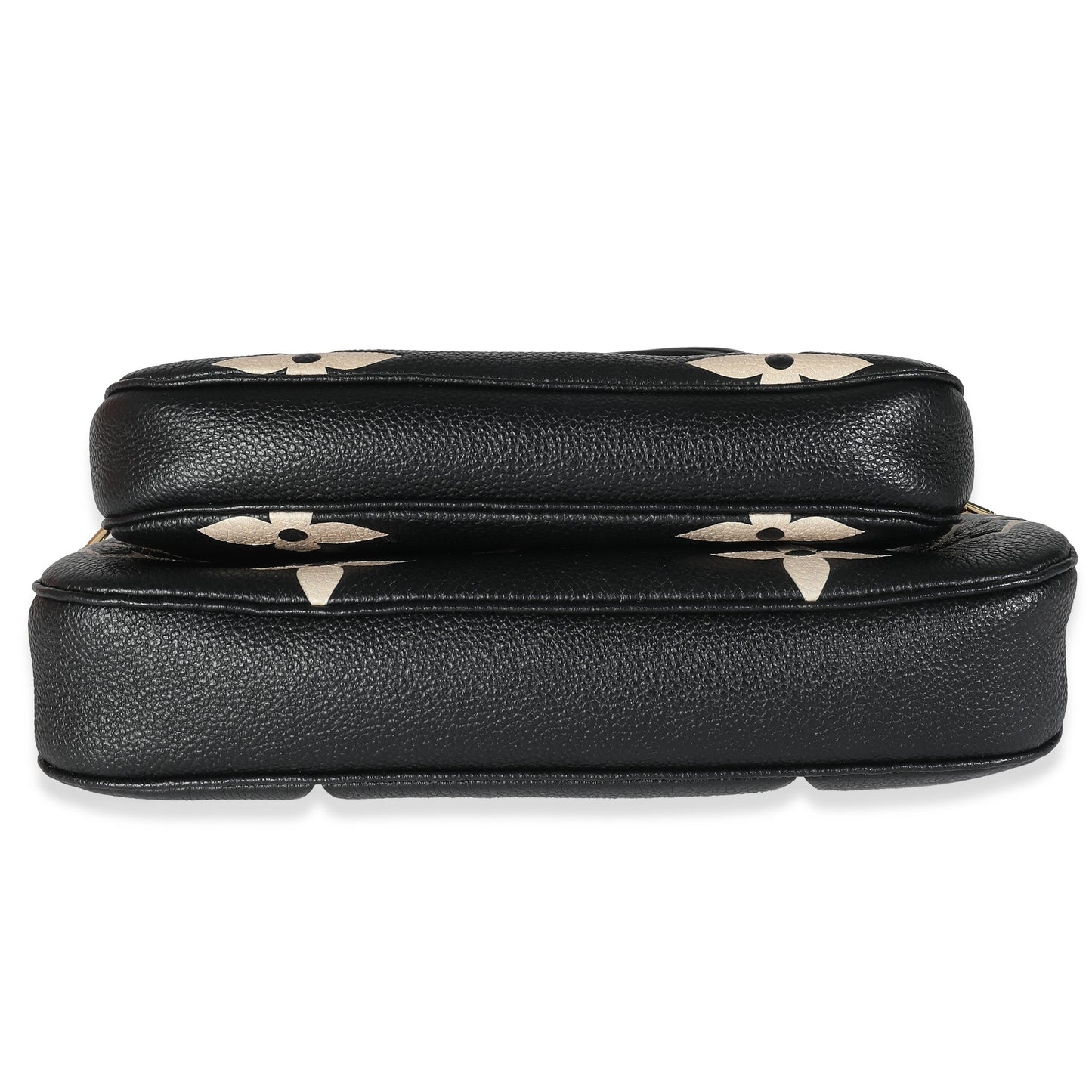 Louis Vuitton Beige Black Monogram Empreinte Multi Pochette Accessoires