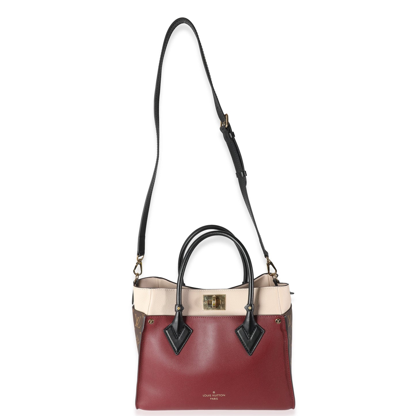 Louis Vuitton Wine Monogram Canvas On My Side MM