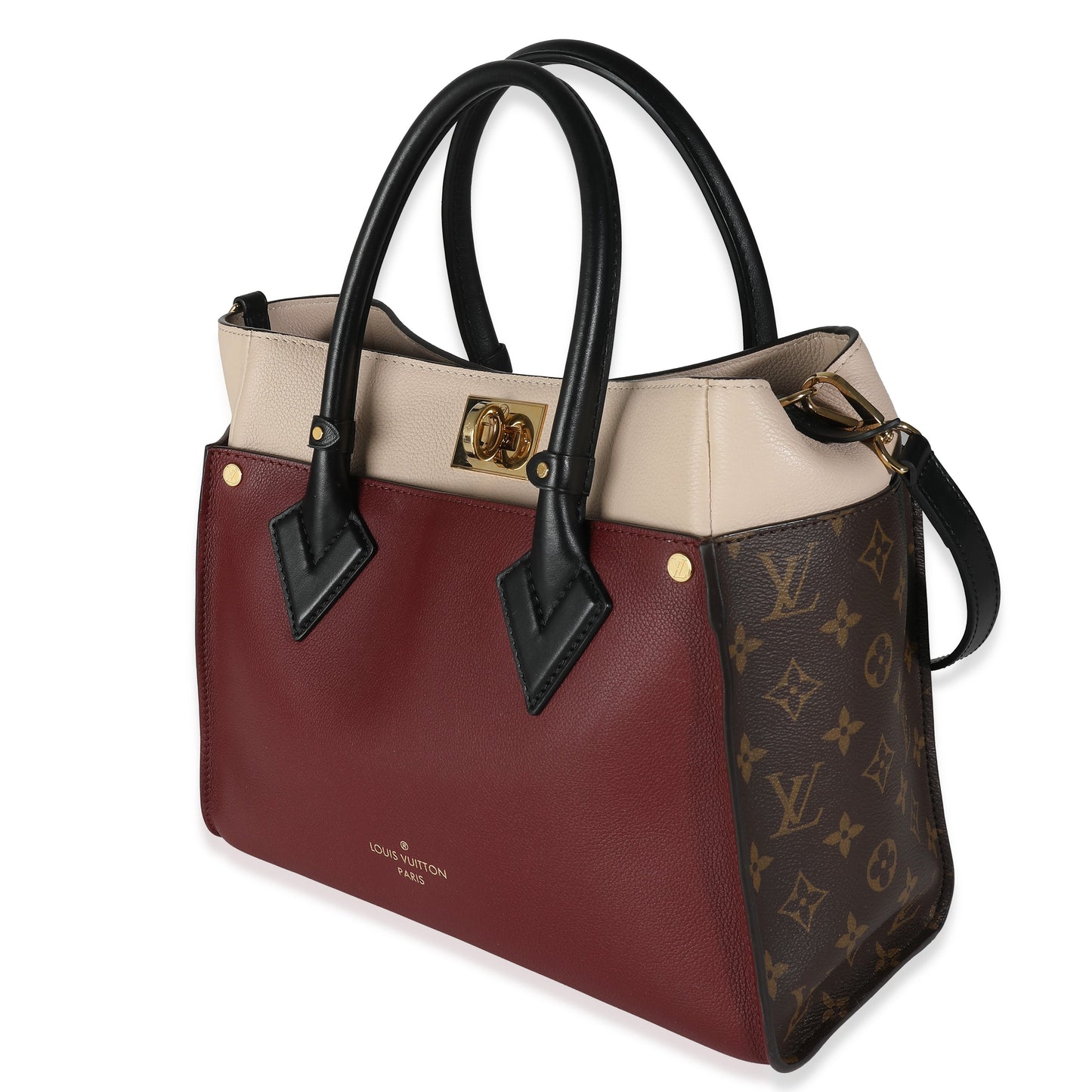 Louis Vuitton Wine Monogram Canvas On My Side MM