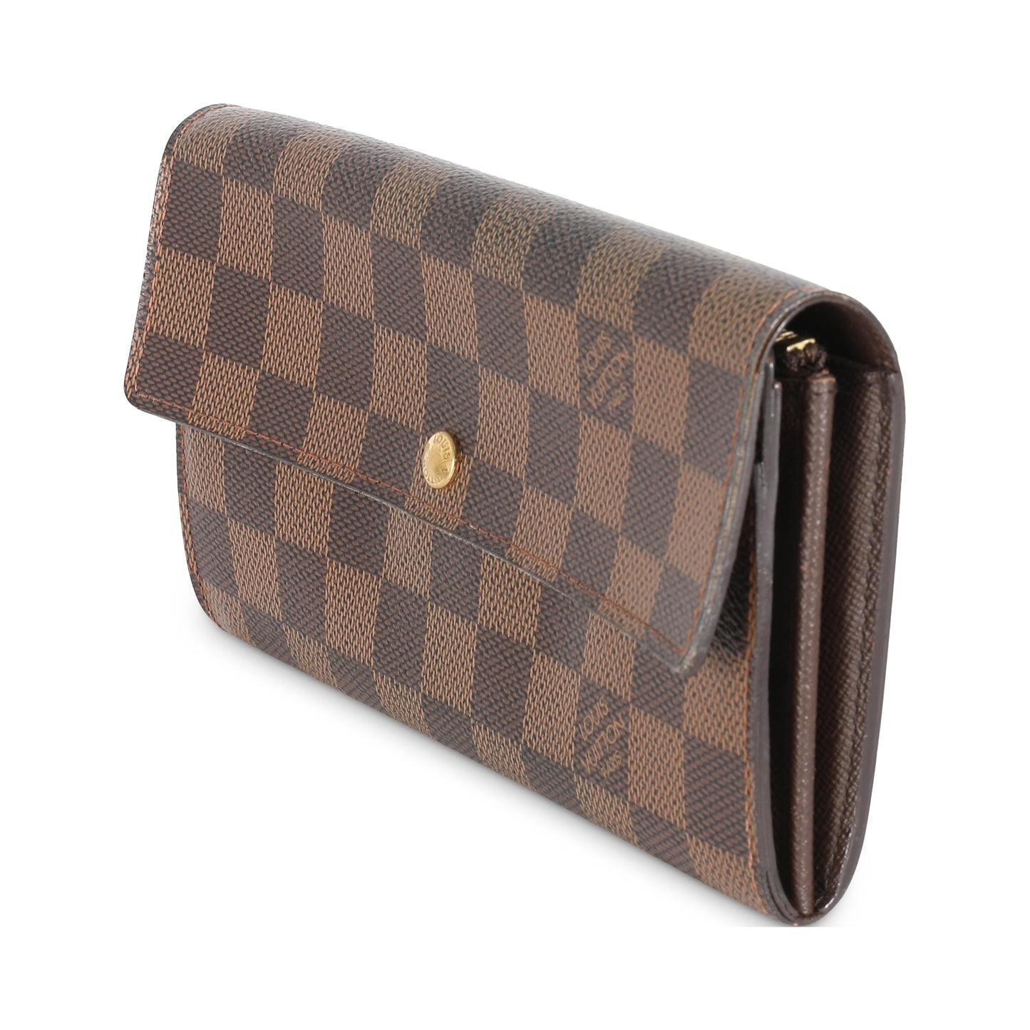 Louis Vuitton Damier Ebene Canvas Sarah Wallet