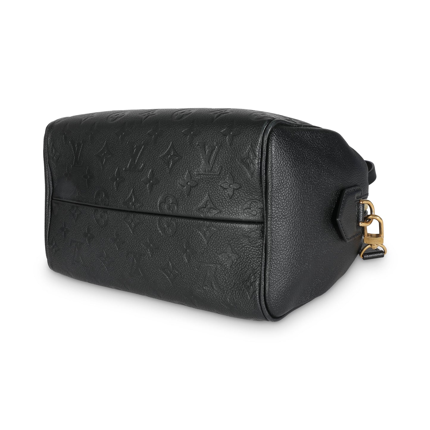 Louis Vuitton Black Monogram Empreinte Speedy Bandouliere 25