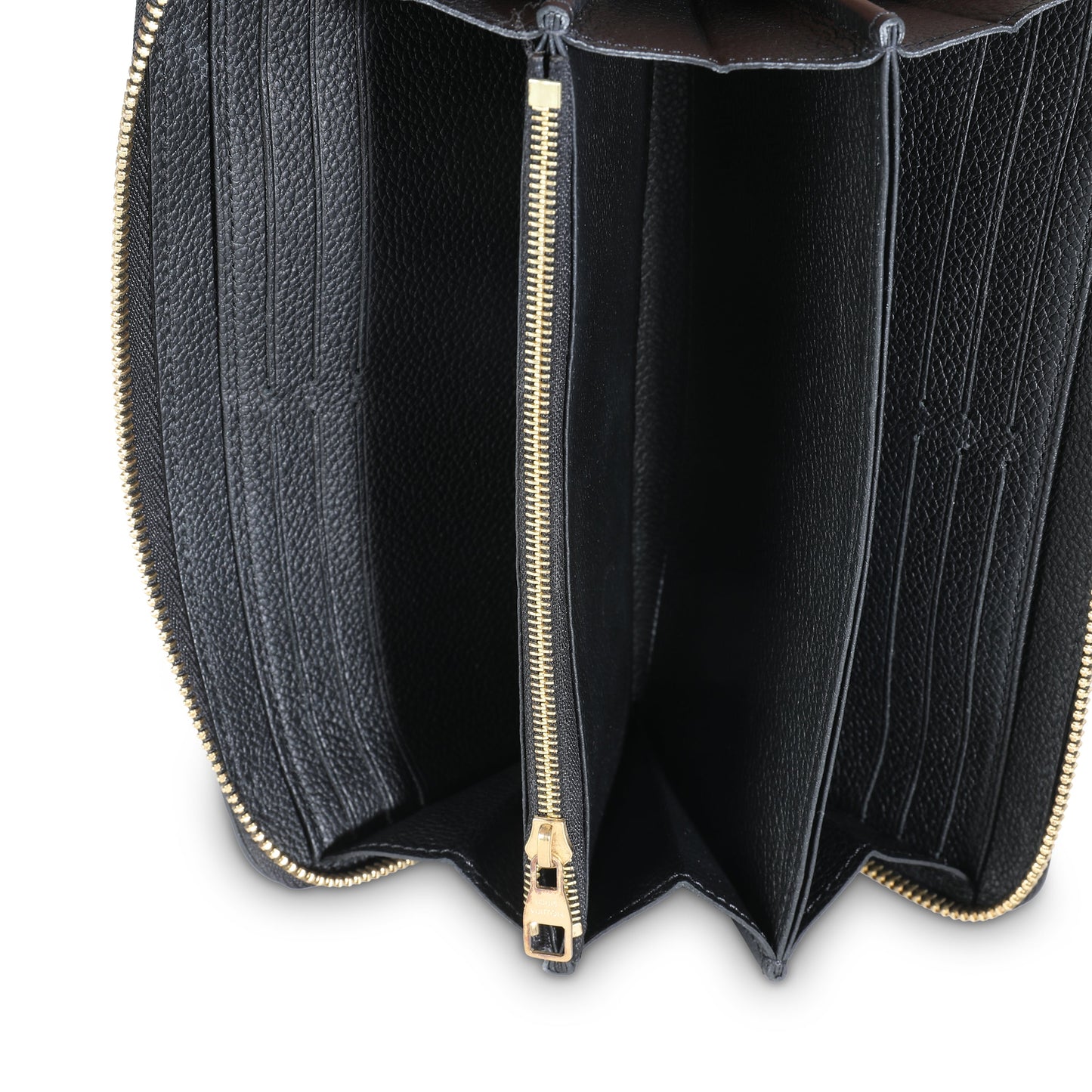 Louis Vuitton Black Monogram Empreinte Zippy Wallet