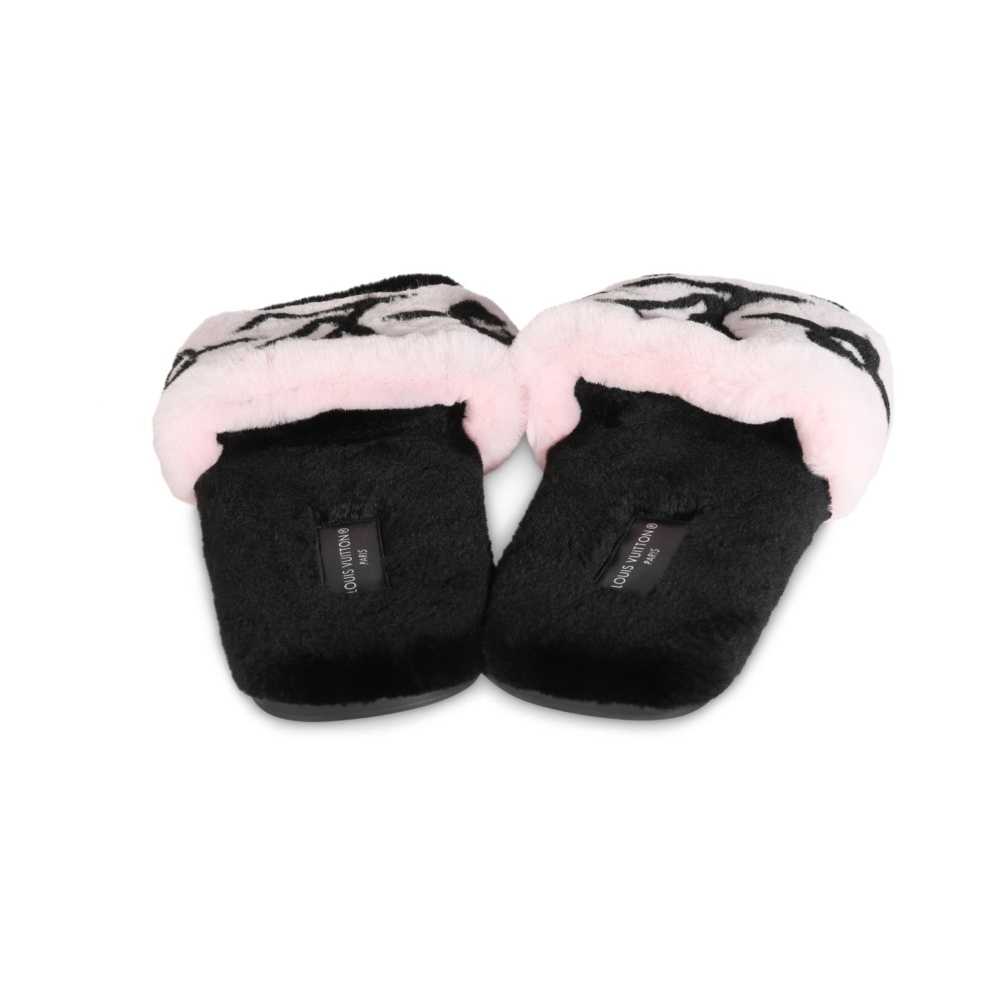 Louis Vuitton Black Pink Mink Fay Flat Mule 39
