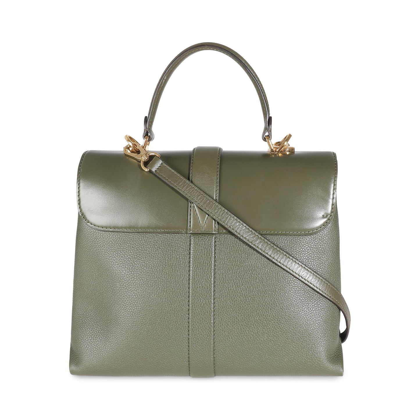 Louis Vuitton Khaki Grained Smooth Calfskin Rose Des Vents MM