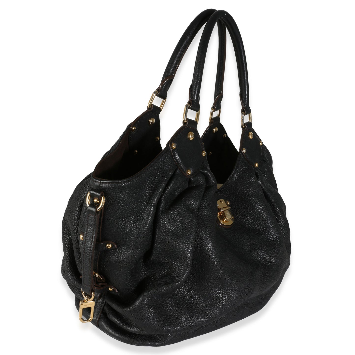 Louis Vuitton Black Mahina XL Hobo