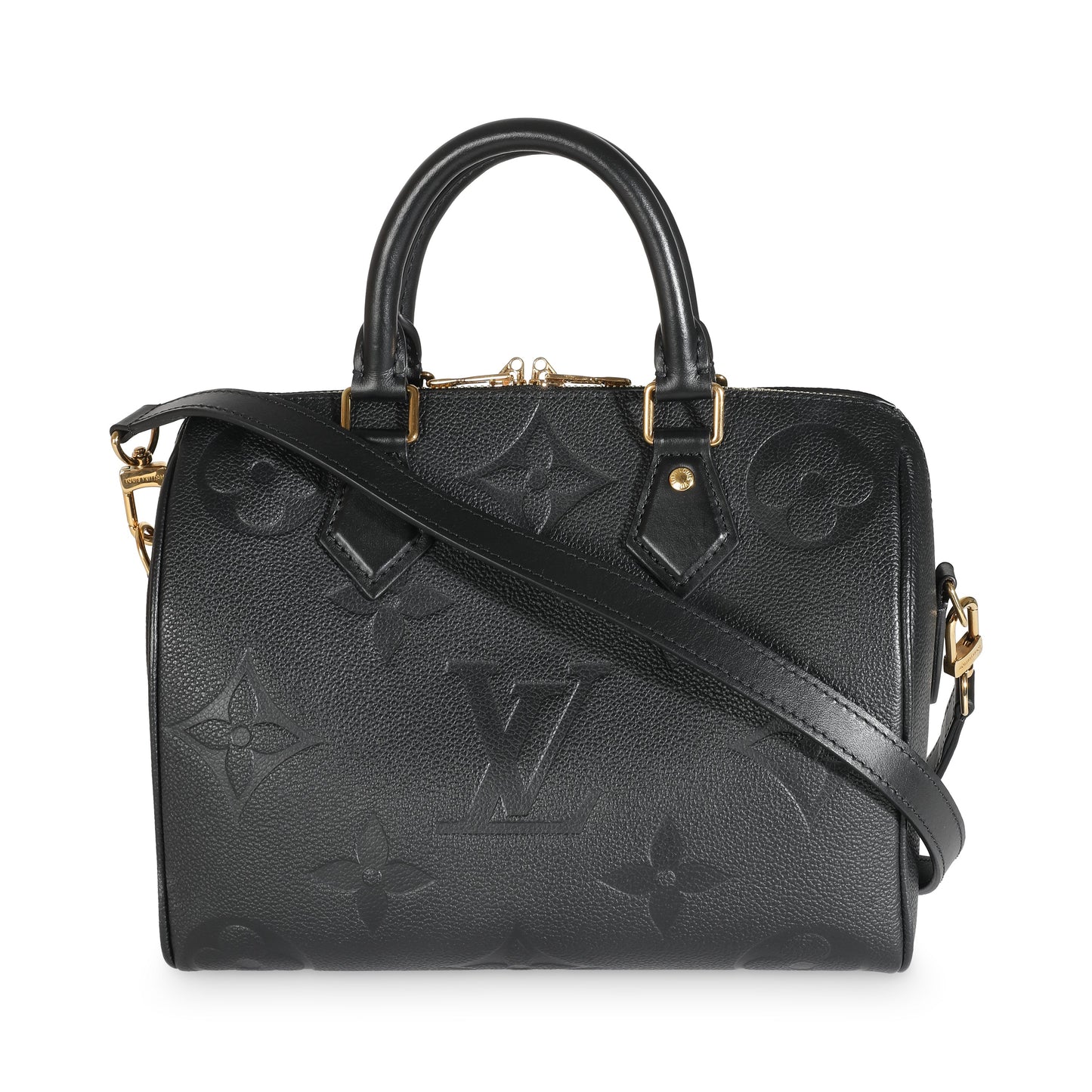 Louis Vuitton Black Empreinte Speedy Bandouliere 25