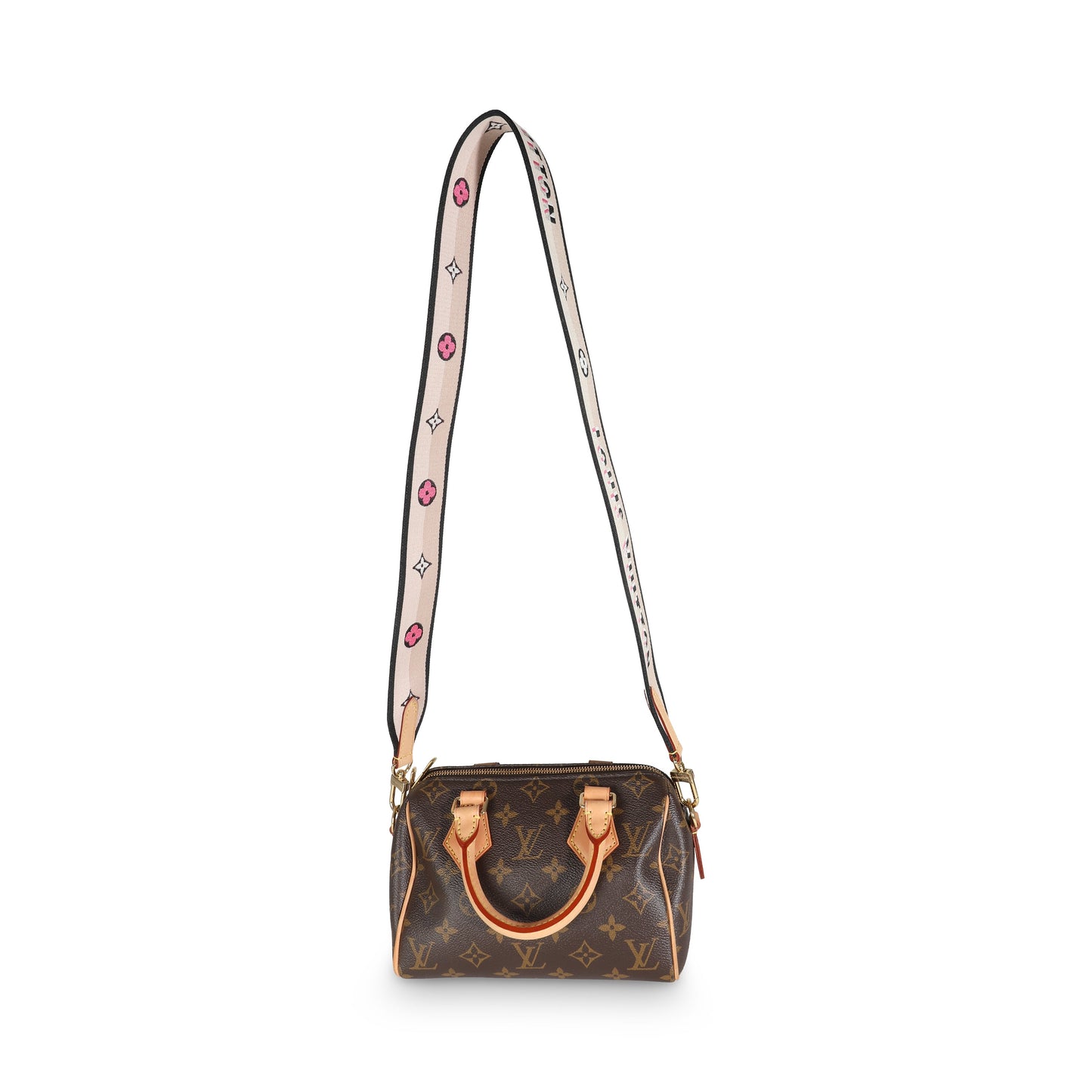 Louis Vuitton Black Monogram Canvas Speedy Bandouliere 20