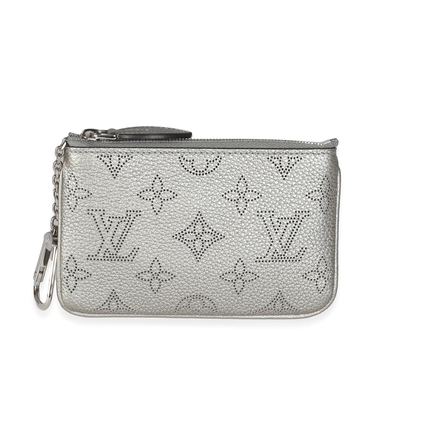 Louis Vuitton Silver Monogram Mahina Key Pouch