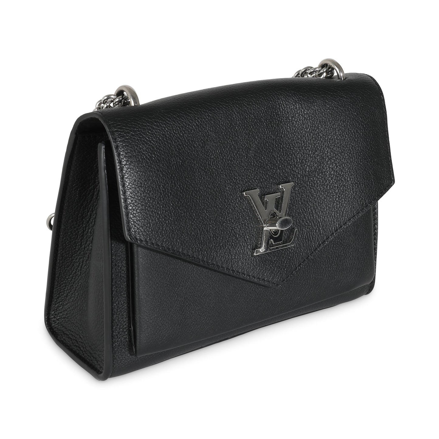 Louis Vuitton Black Calfskin Mylockme Chain Bag