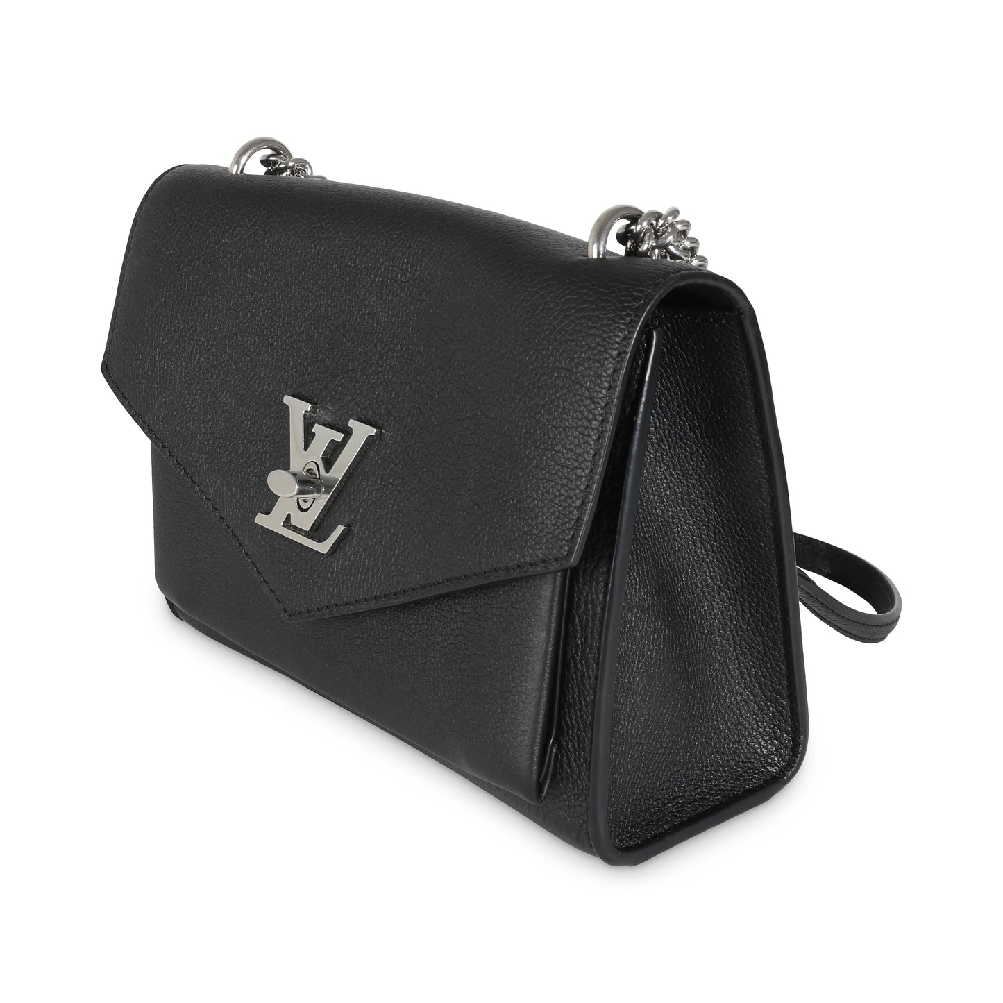 Louis Vuitton Black Calfskin Mylockme Chain Bag