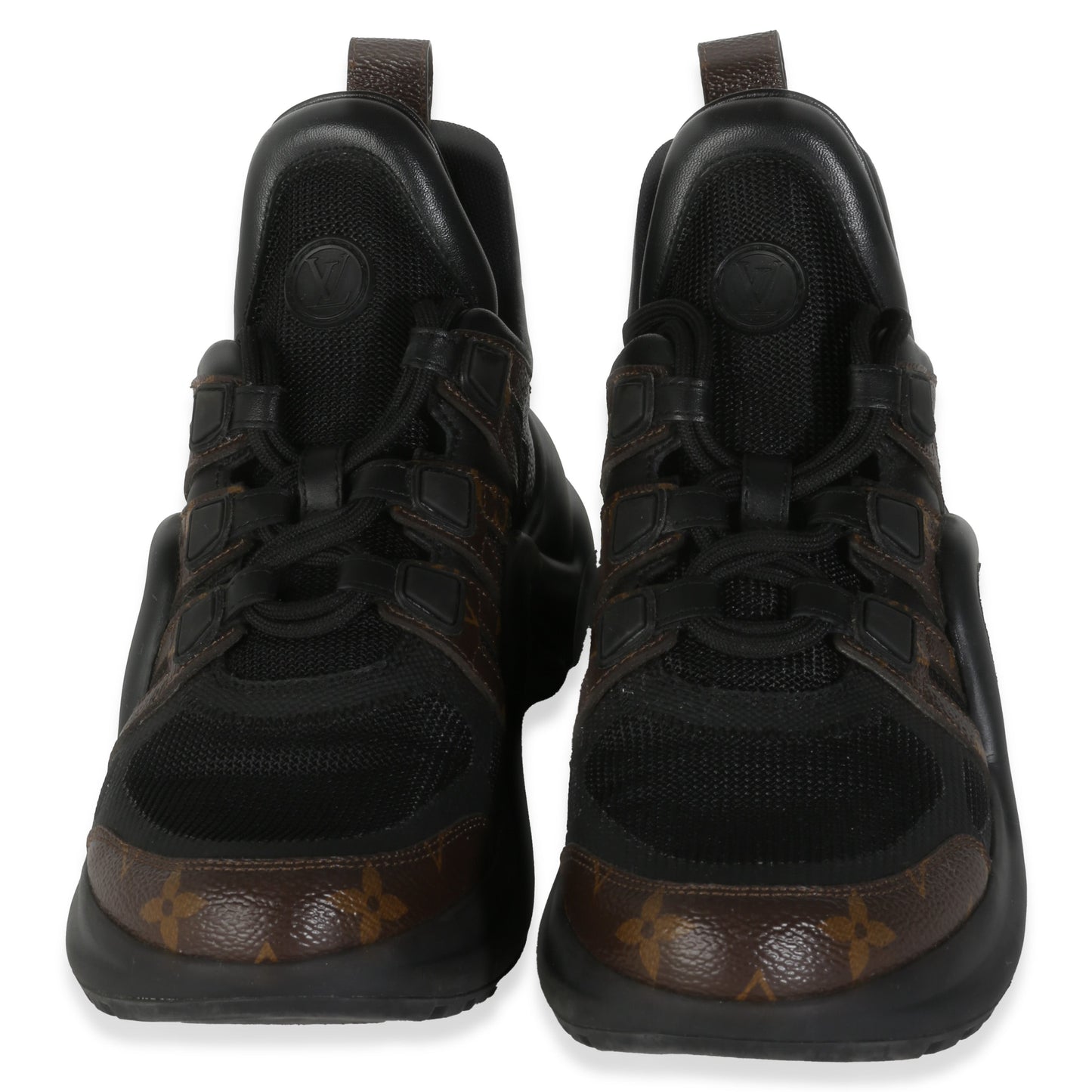 Louis Vuitton Calfskin Monogram Canvas LV Archlight Sneakers 37