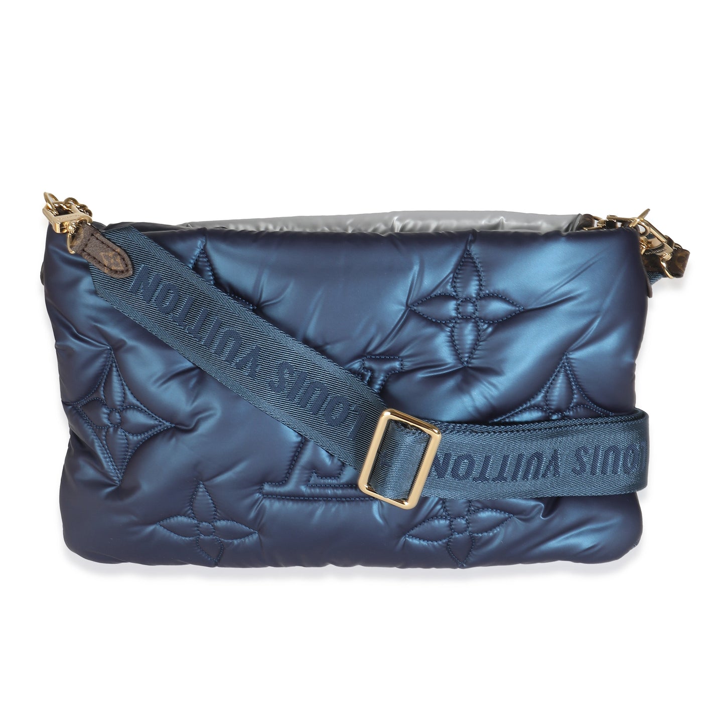 Louis Vuitton Navy Silver Econyl Monogram Pillow Maxi Multi Pochette Accessories