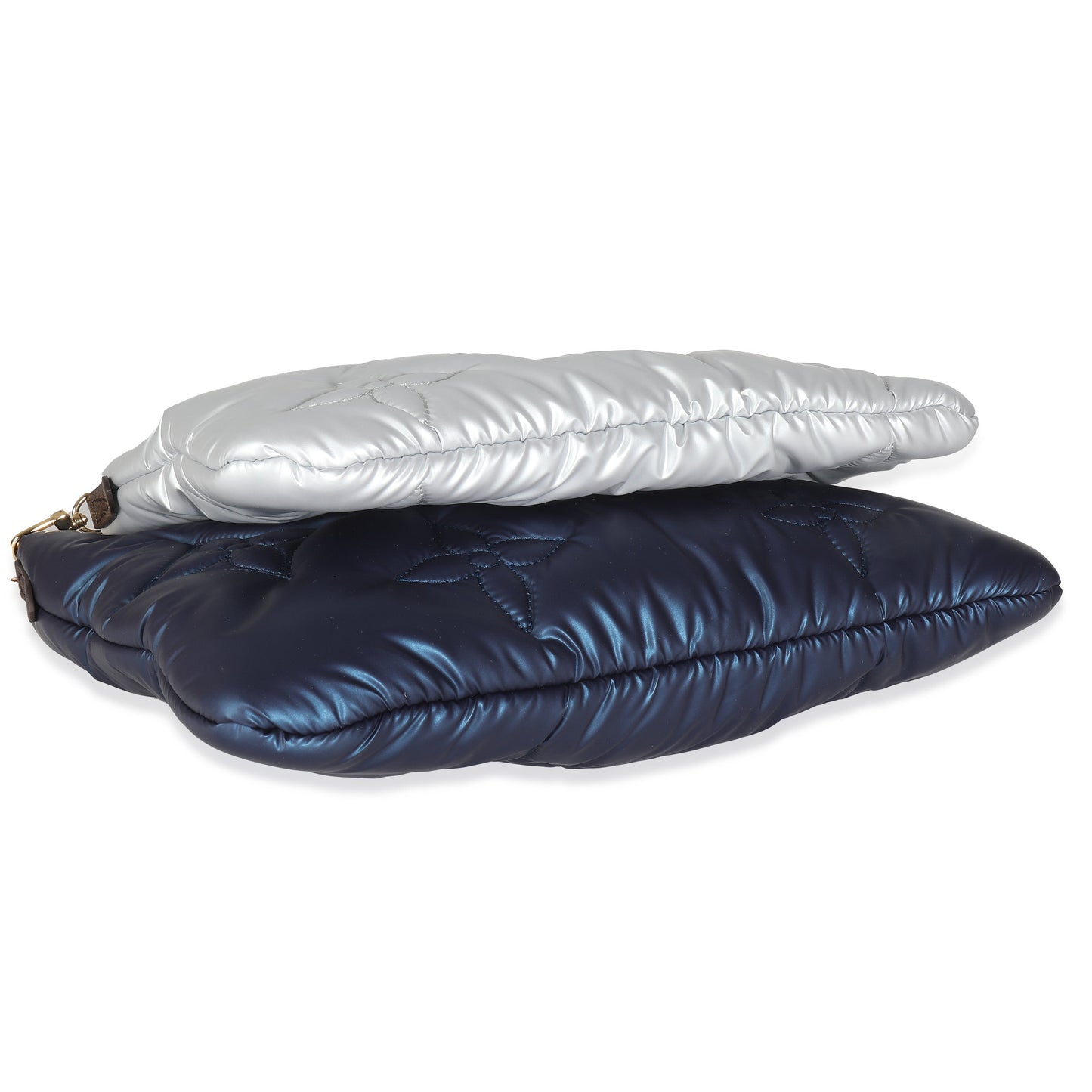 Louis Vuitton Navy Silver Econyl Monogram Pillow Maxi Multi Pochette Accessories
