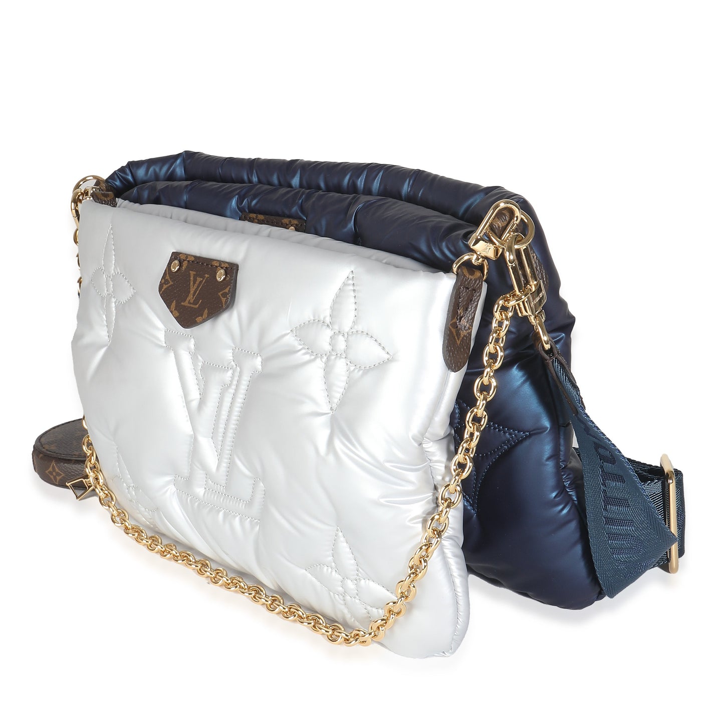 Louis Vuitton Navy Silver Econyl Monogram Pillow Maxi Multi Pochette Accessories