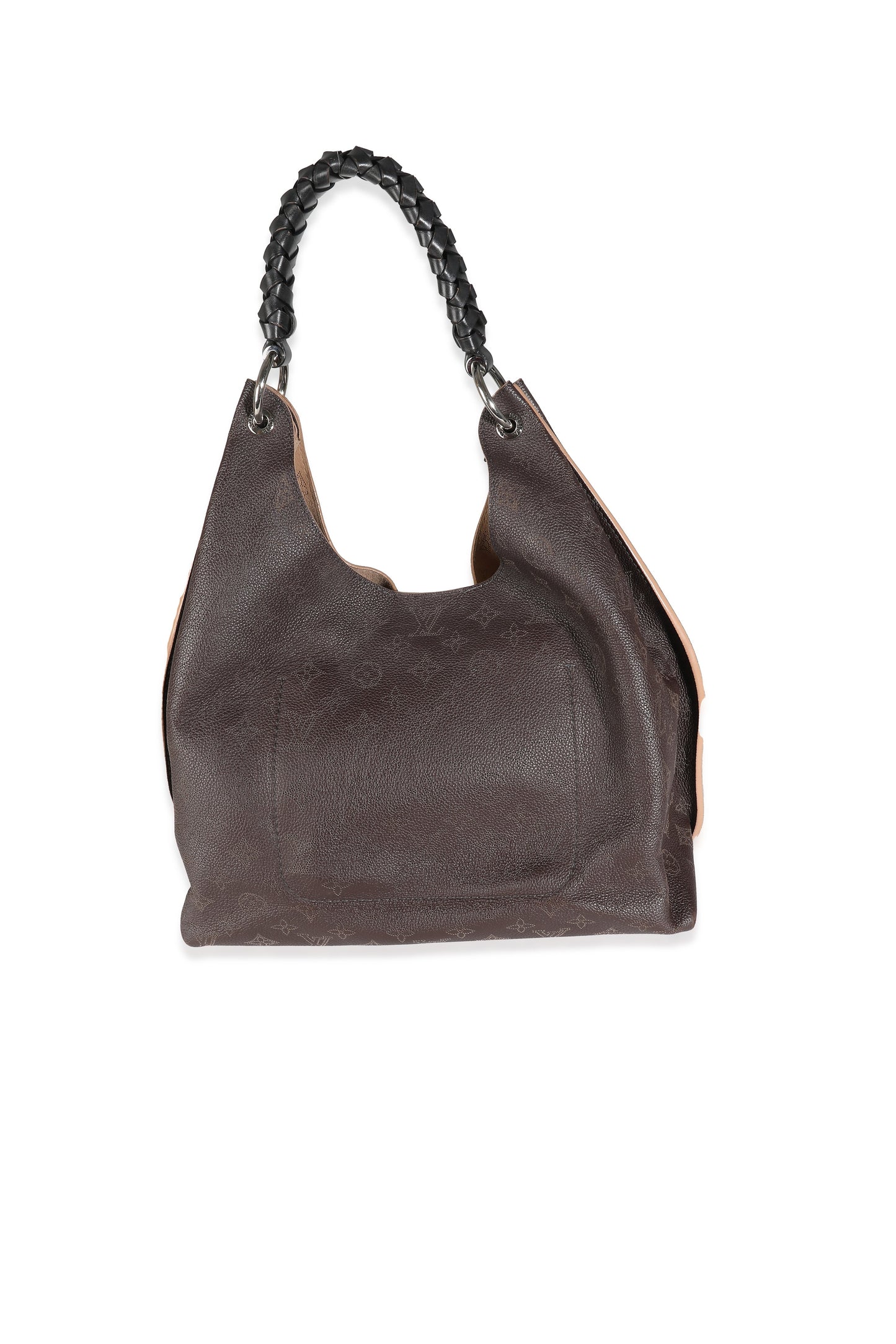 Louis Vuitton Chocolate Mahina Carmel Hobo