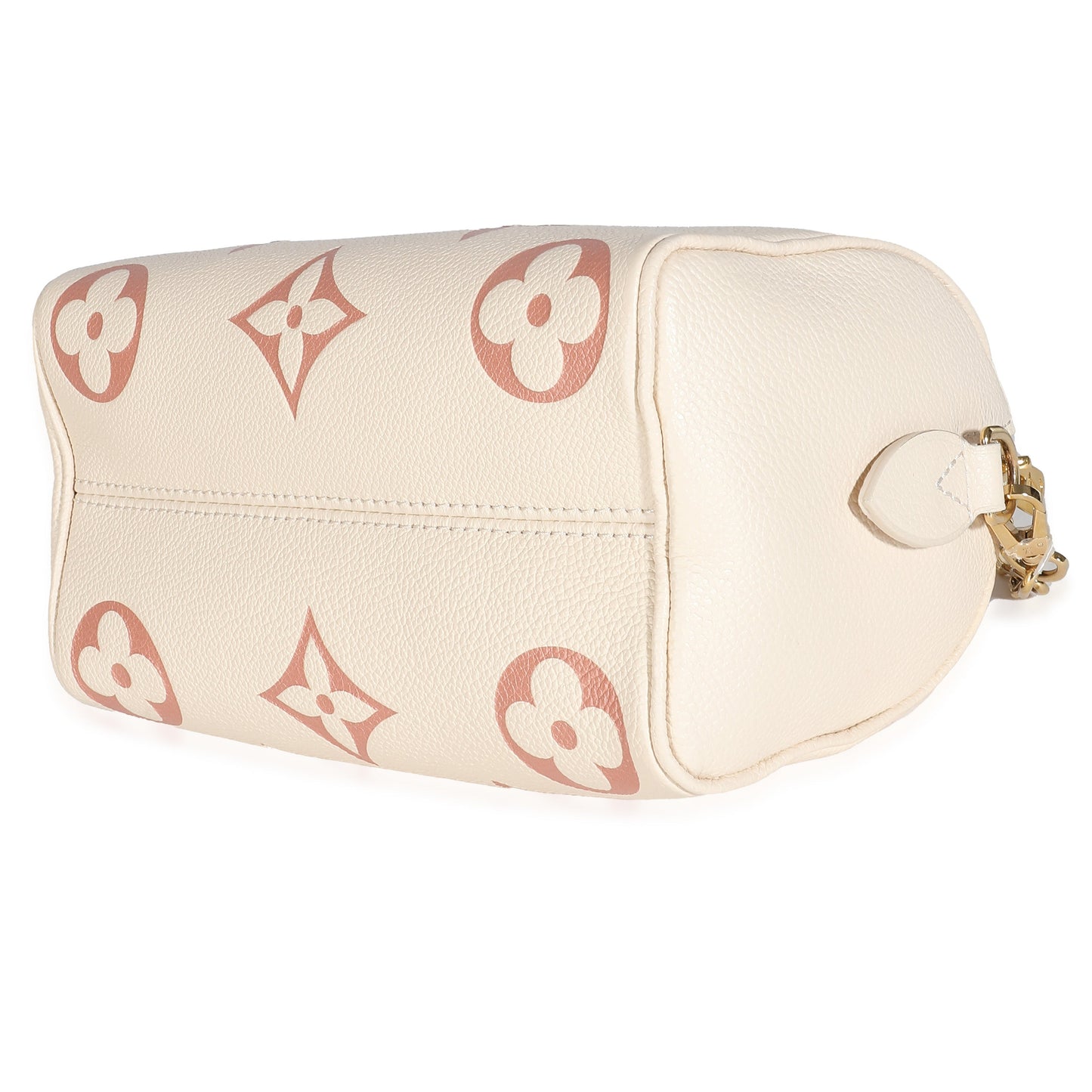 Louis Vuitton Creme Rose Trianon Empreinte Monogram Giant Speedy Bandouliere 20