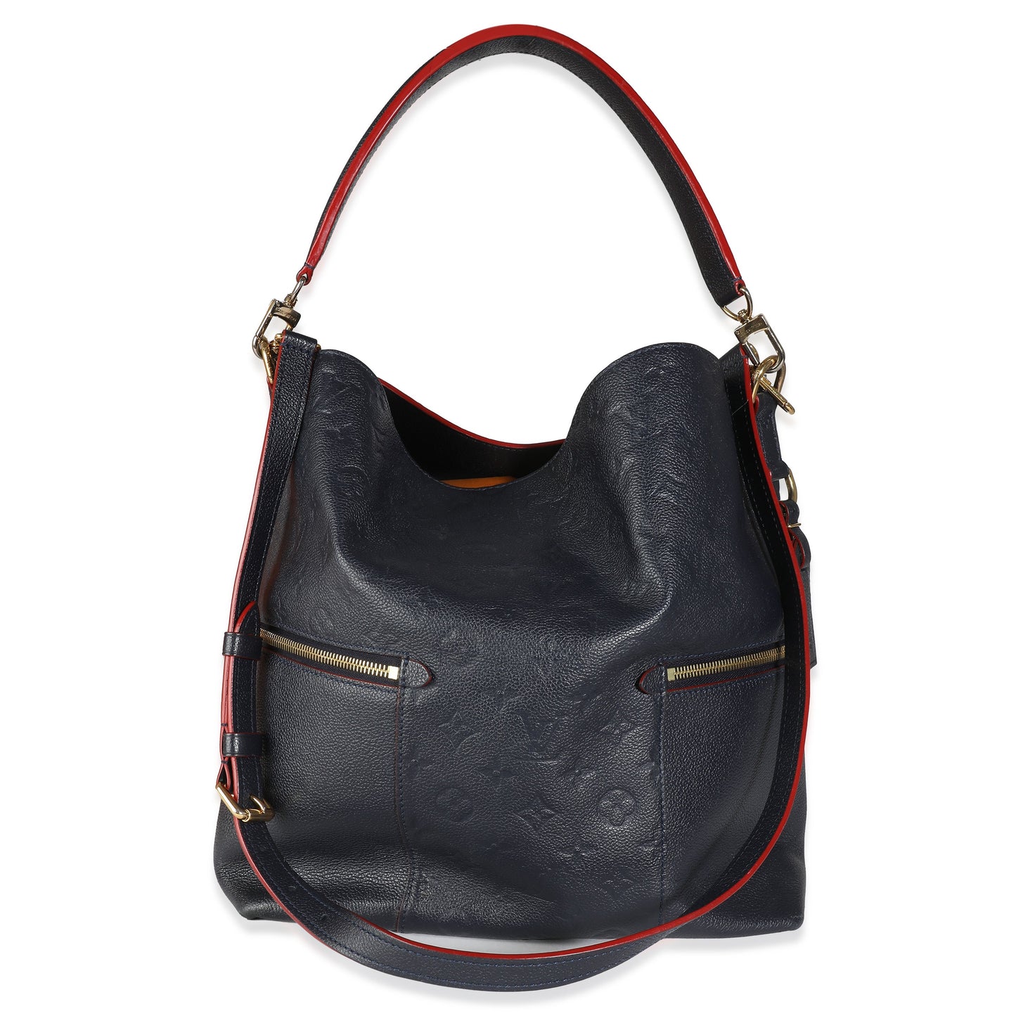 Louis Vuitton Marine Rouge Monogram Empreinte Melie Hobo