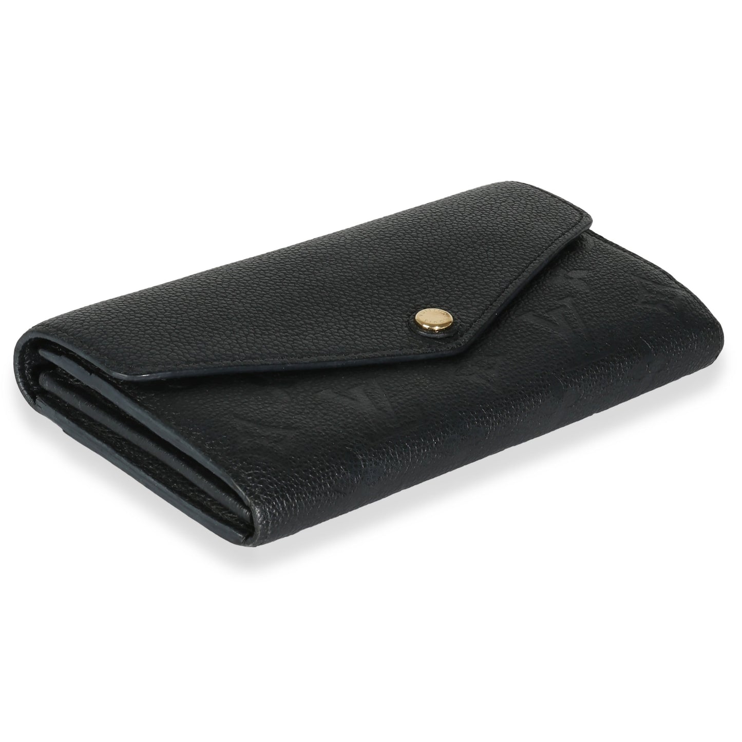 Louis Vuitton Black Monogram Empreinte Sarah Wallet