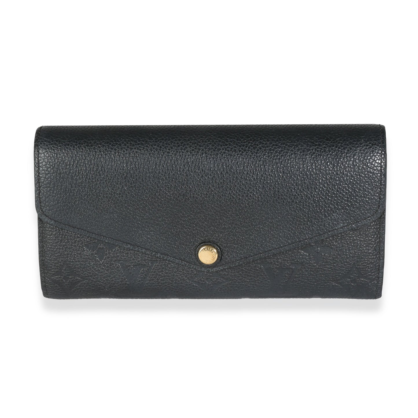 Louis Vuitton Black Monogram Empreinte Sarah Wallet