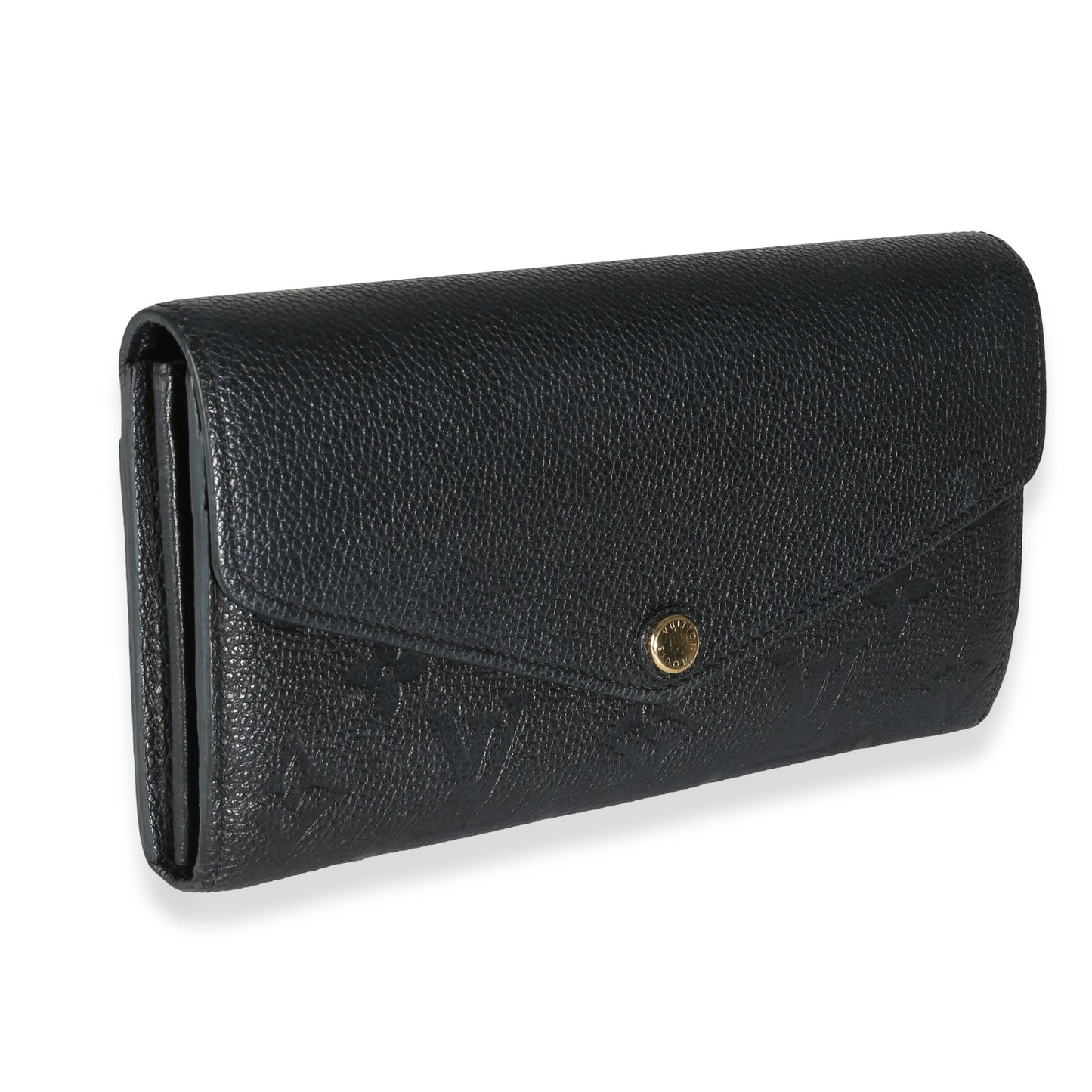 Louis Vuitton Black Monogram Empreinte Sarah Wallet