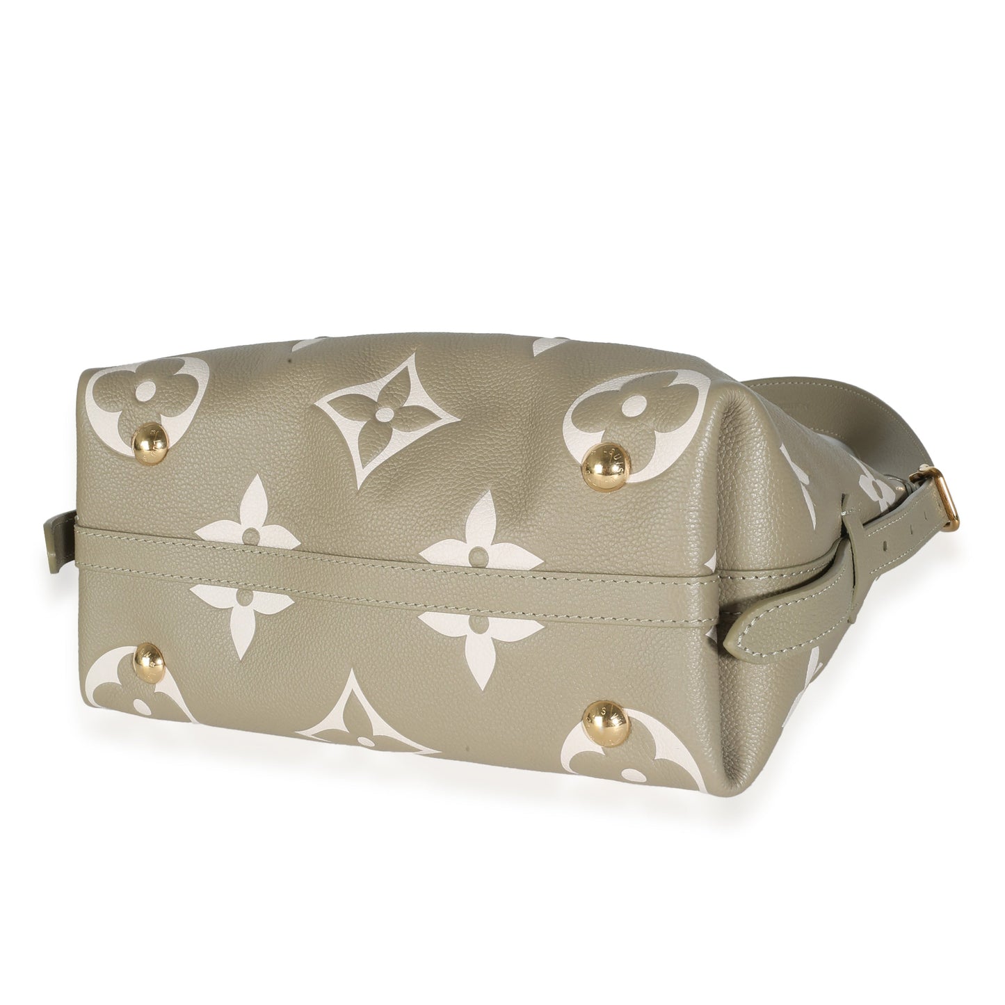 Louis Vuitton Khaki Cream Bicolour Monogram Empreinte CarryAll PM