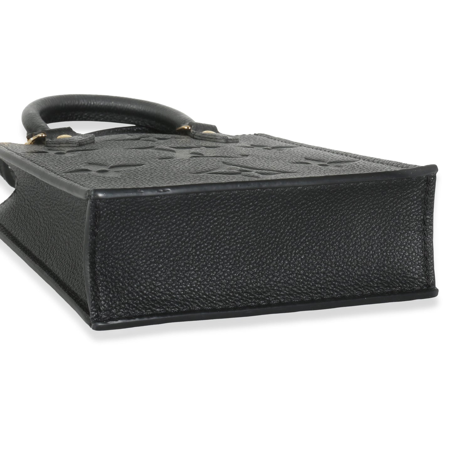 Louis Vuitton Black Monogram Empreinte Petite Sac Plat