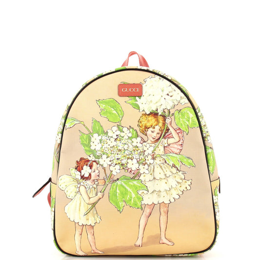 Luxury Gucci Trending 2025 Children's Zip Backpack Printed Coated Canvas
