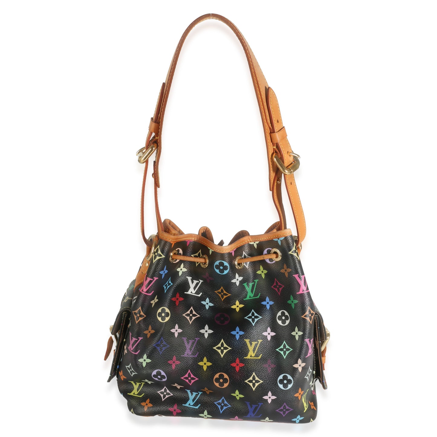 Louis Vuitton Black Monogram Multicolor Canvas Petit Noe