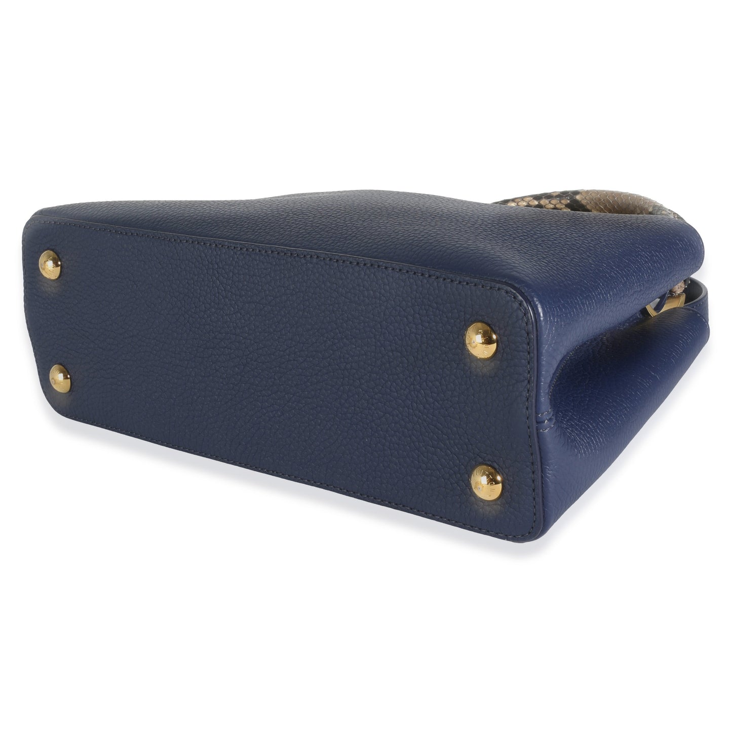 Louis Vuitton Python Navy Taurillon Capucines PM
