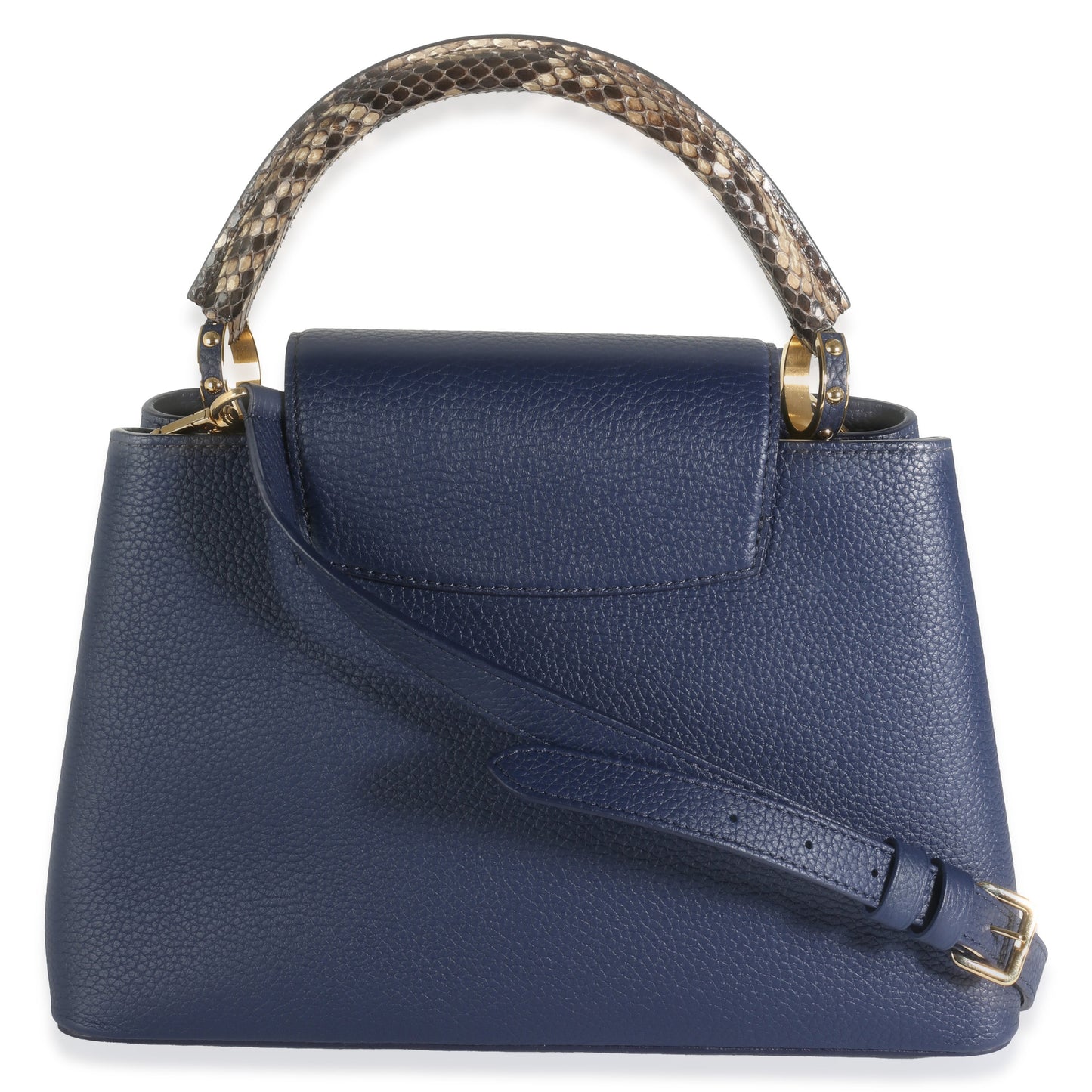 Louis Vuitton Python Navy Taurillon Capucines PM