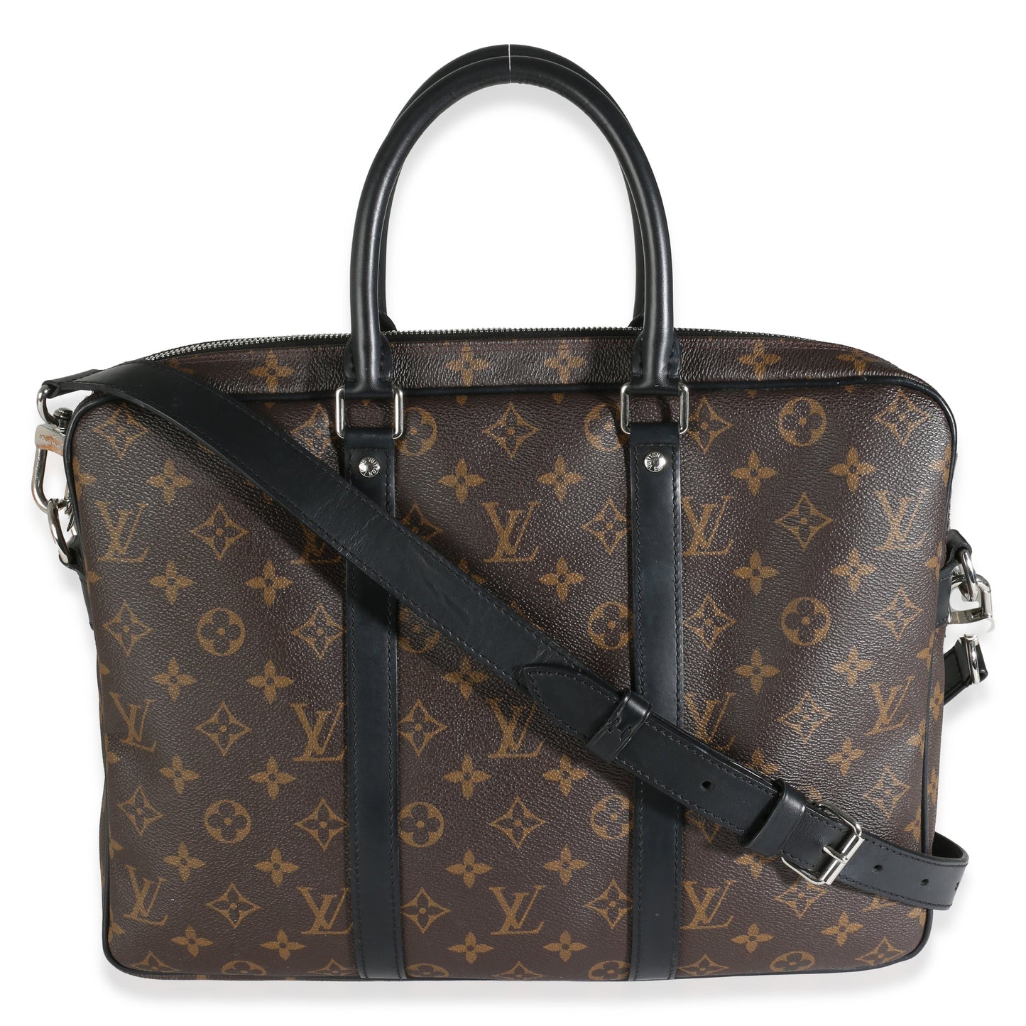 Louis Vuitton Monogram Macassar Porte Documents Voyage PM