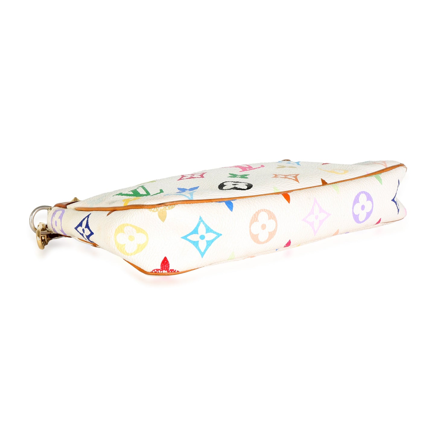 Louis Vuitton White Multicolor Monogram Canvas Pochette Accessoires
