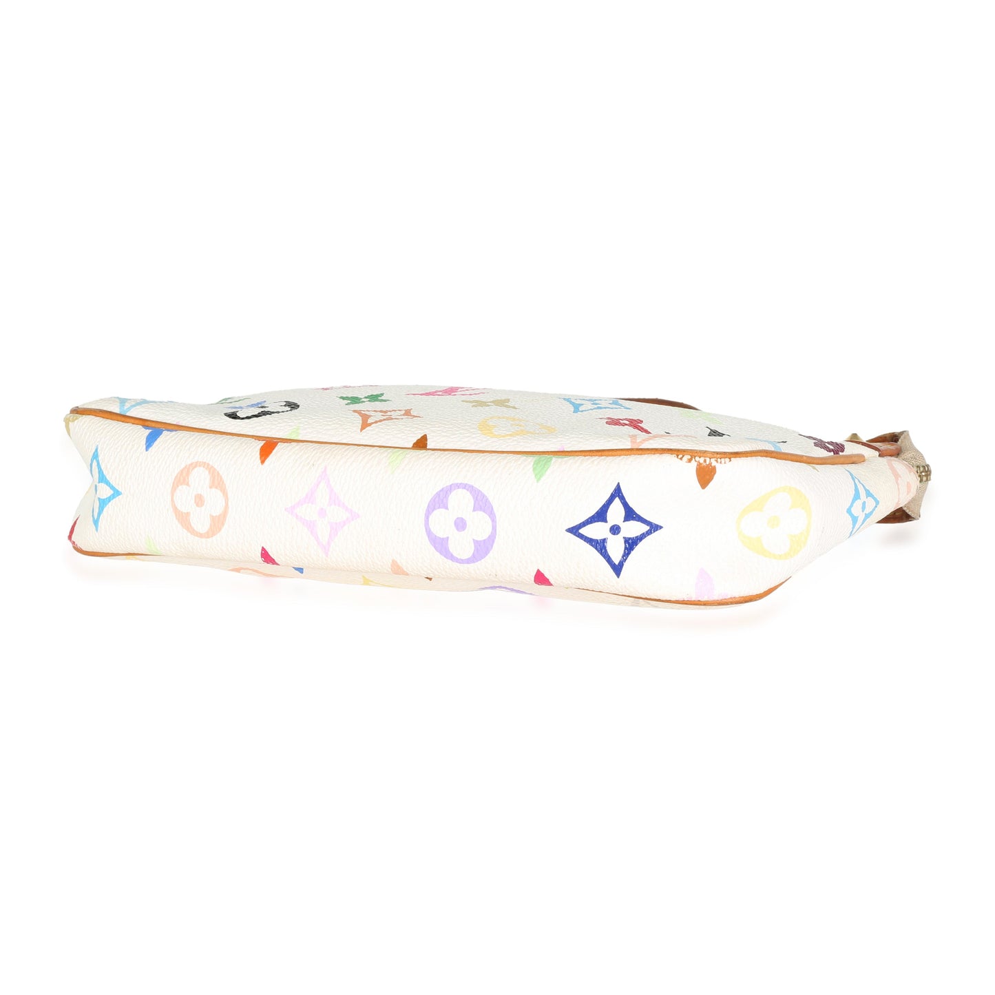 Louis Vuitton White Multicolor Monogram Canvas Pochette Accessoires
