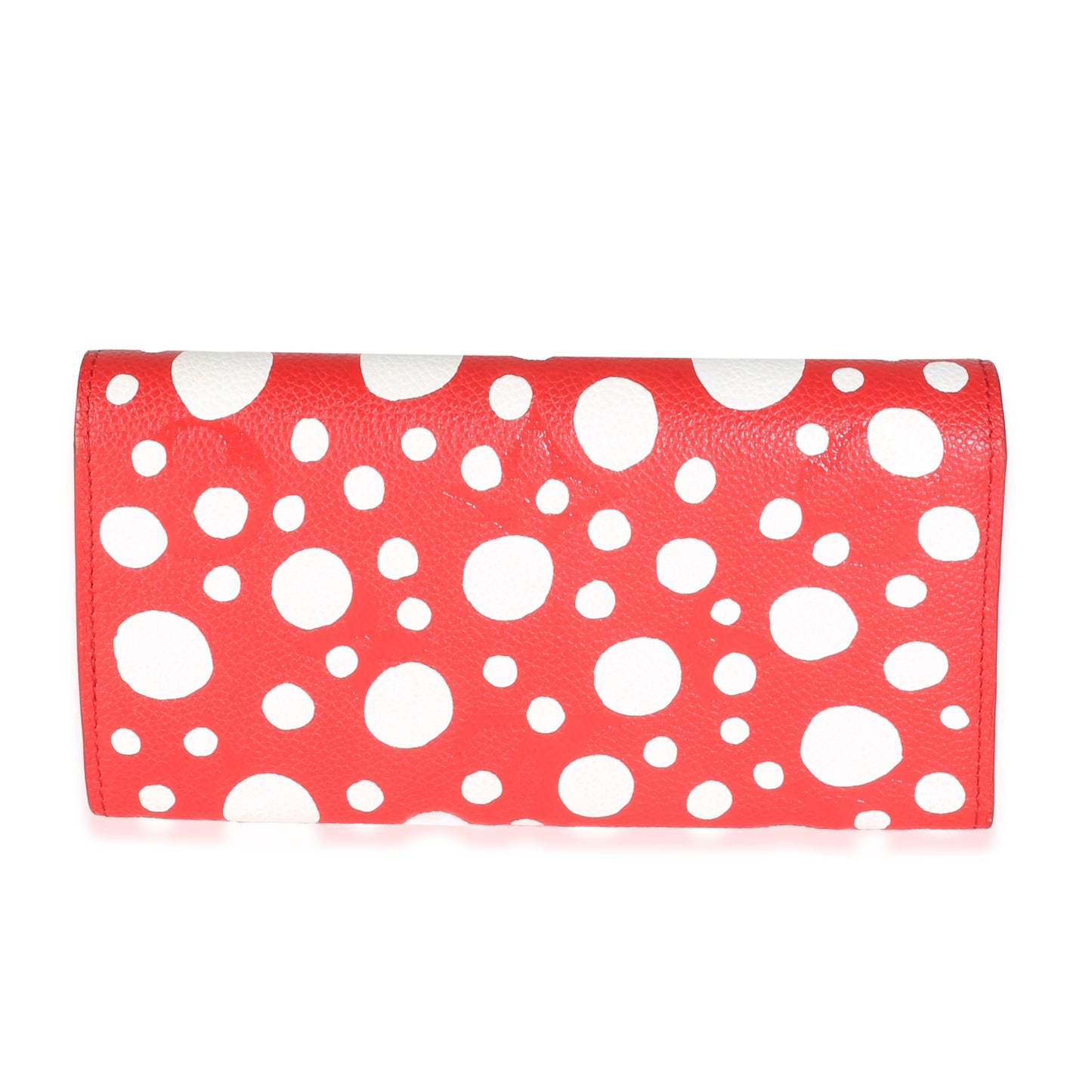 Louis Vuitton x Yayoi Kusama Red Dots Monogram Empreinte Sarah Wallet NM