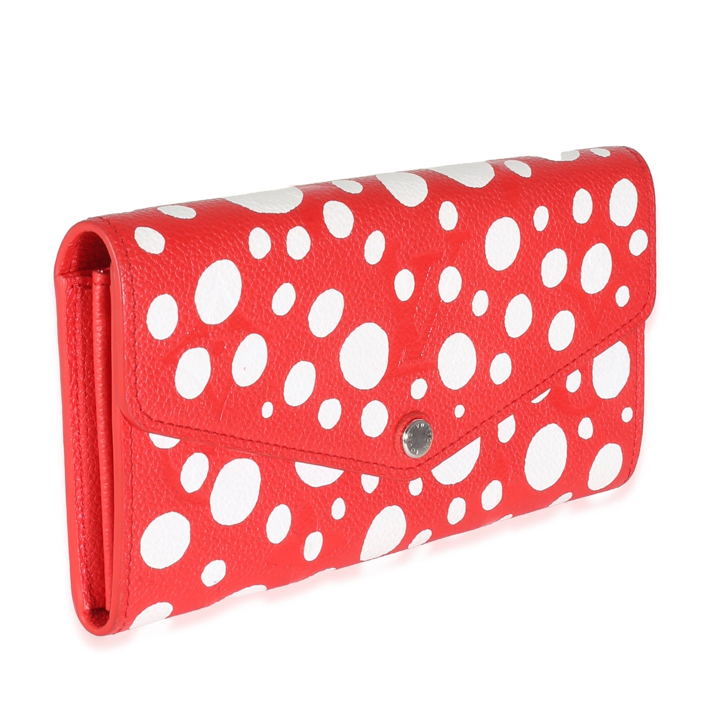 Louis Vuitton x Yayoi Kusama Red Dots Monogram Empreinte Sarah Wallet NM