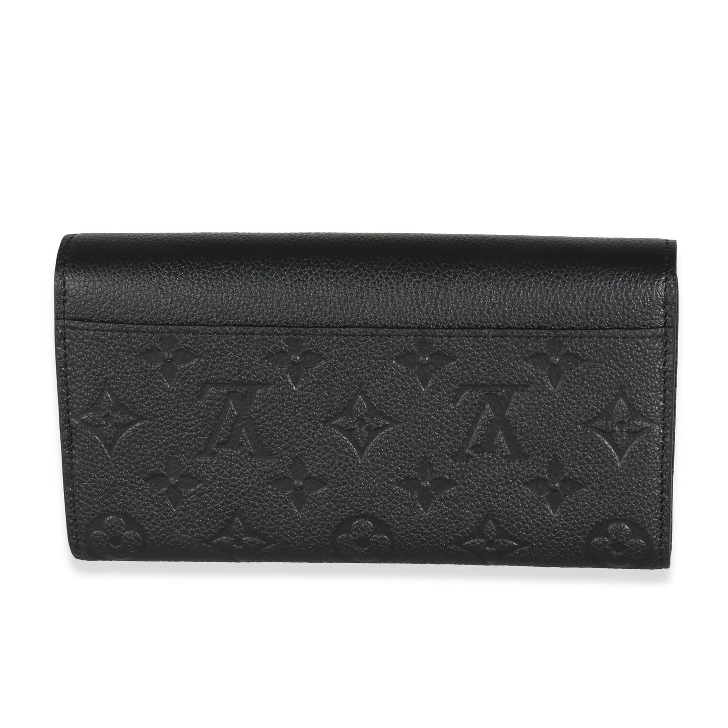 Louis Vuitton Black Monogram Empreinte Sarah Wallet