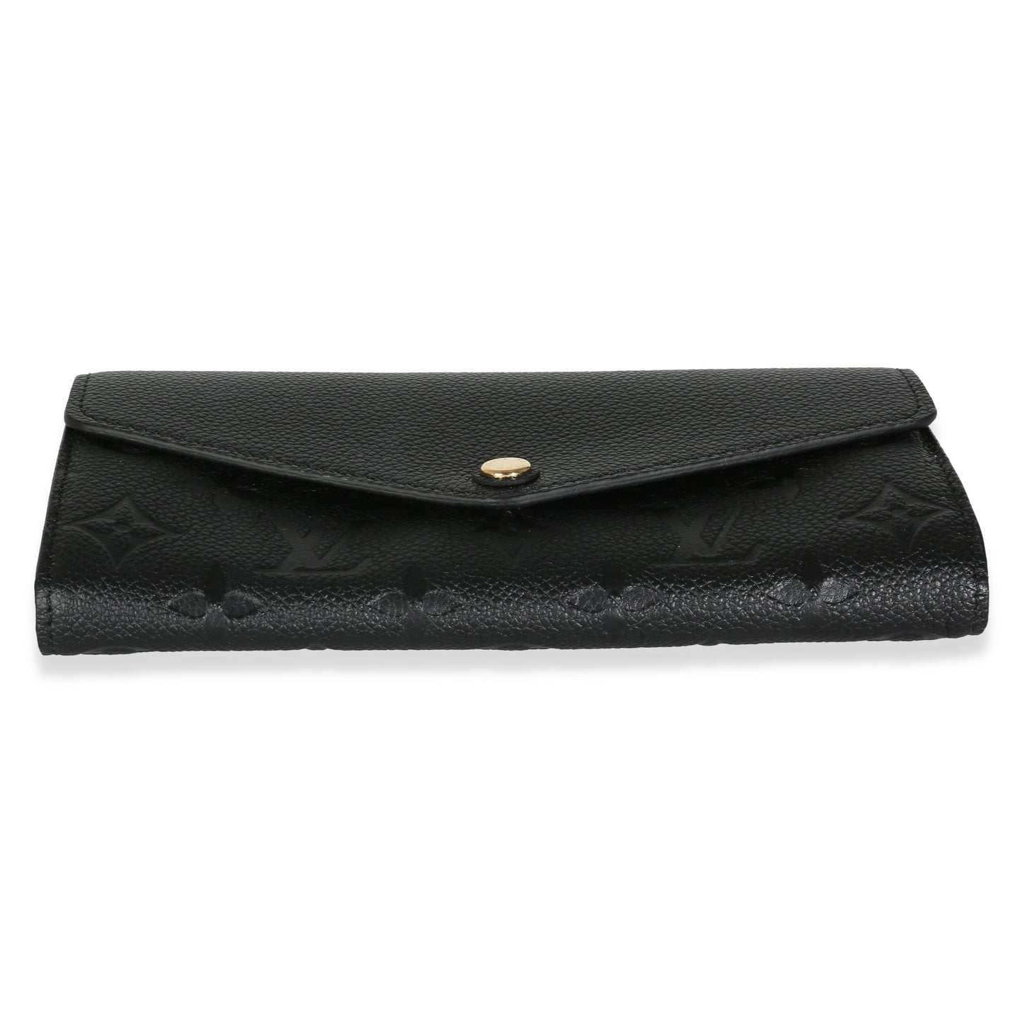 Louis Vuitton Black Monogram Empreinte Sarah Wallet