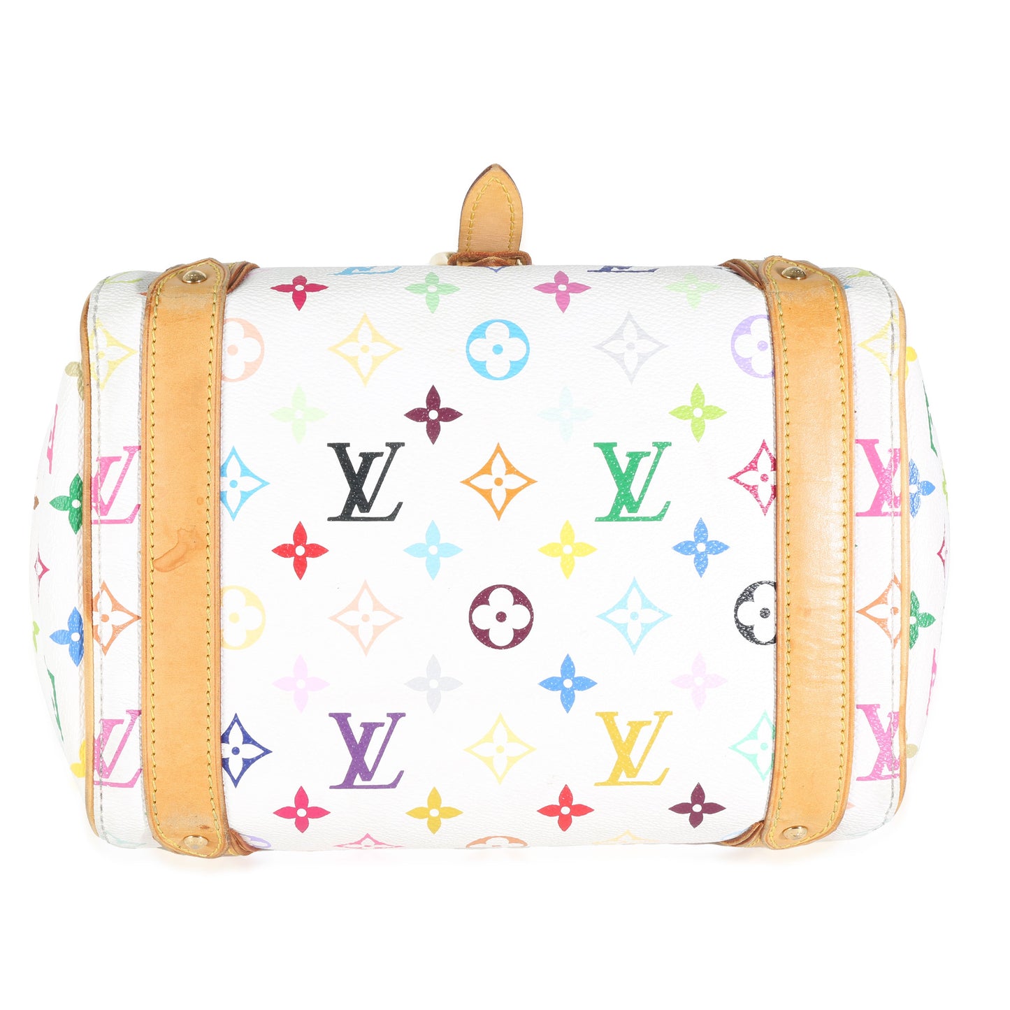 Louis Vuitton White Multicolor Monogram Canvas Priscilla
