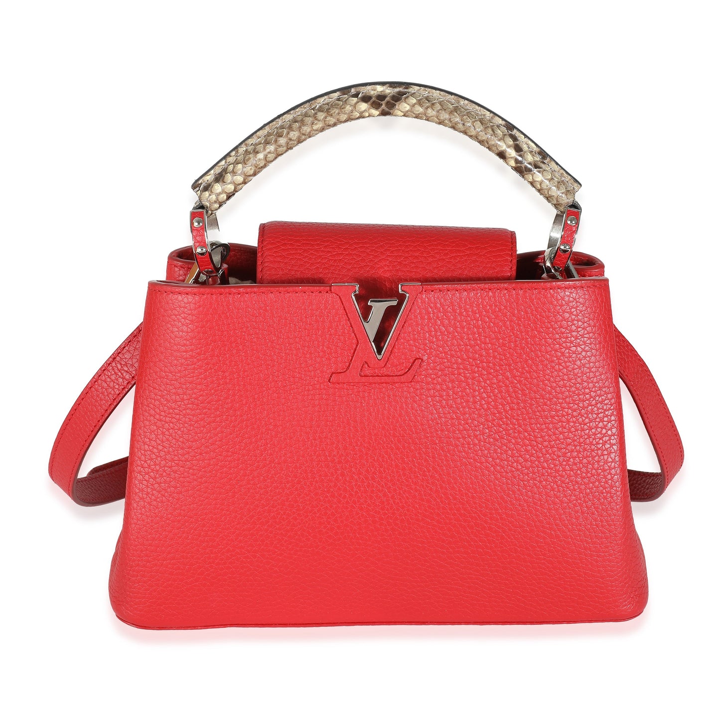 Louis Vuitton Rubis Taurillon Python Capucines BB