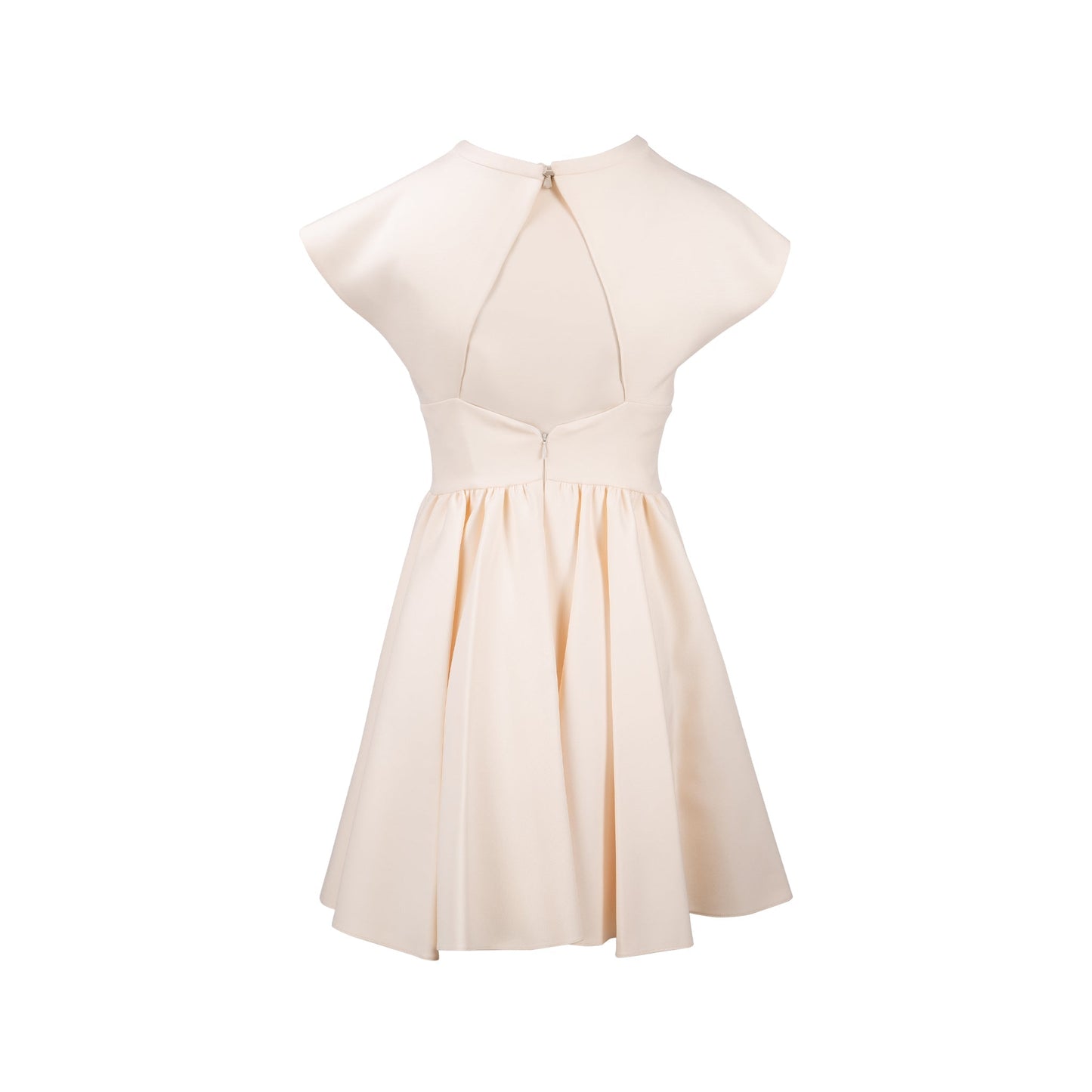 Luxury Dior Size 34 Sleeveless Mini Dress Wool/Silk Ecru