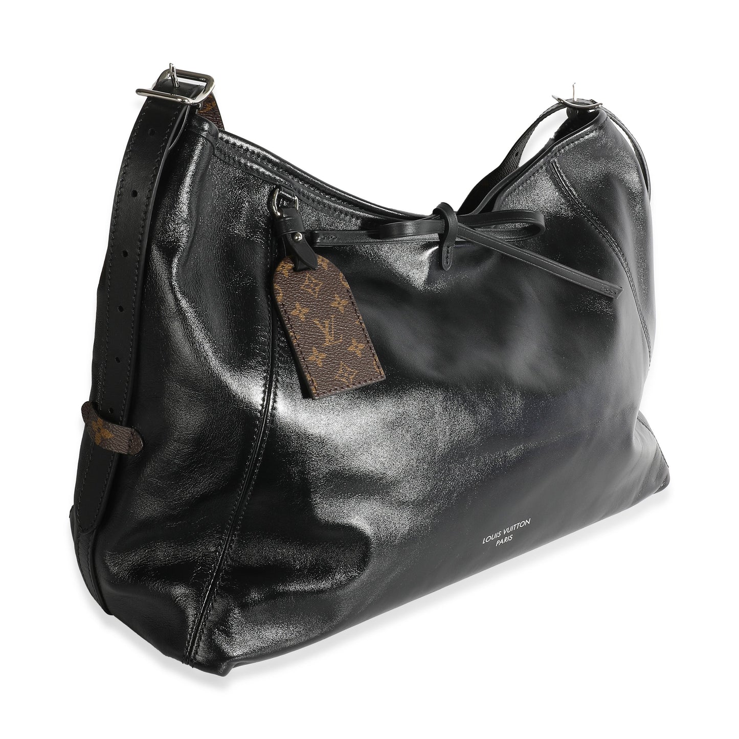 Louis Vuitton Black Lambskin Carryall MM
