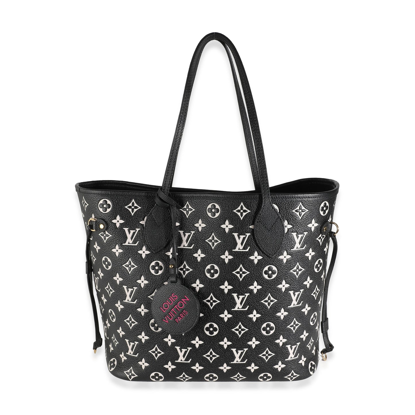 Louis Vuitton Black White Monogram Empreinte Spring In The City Neverfull MM
