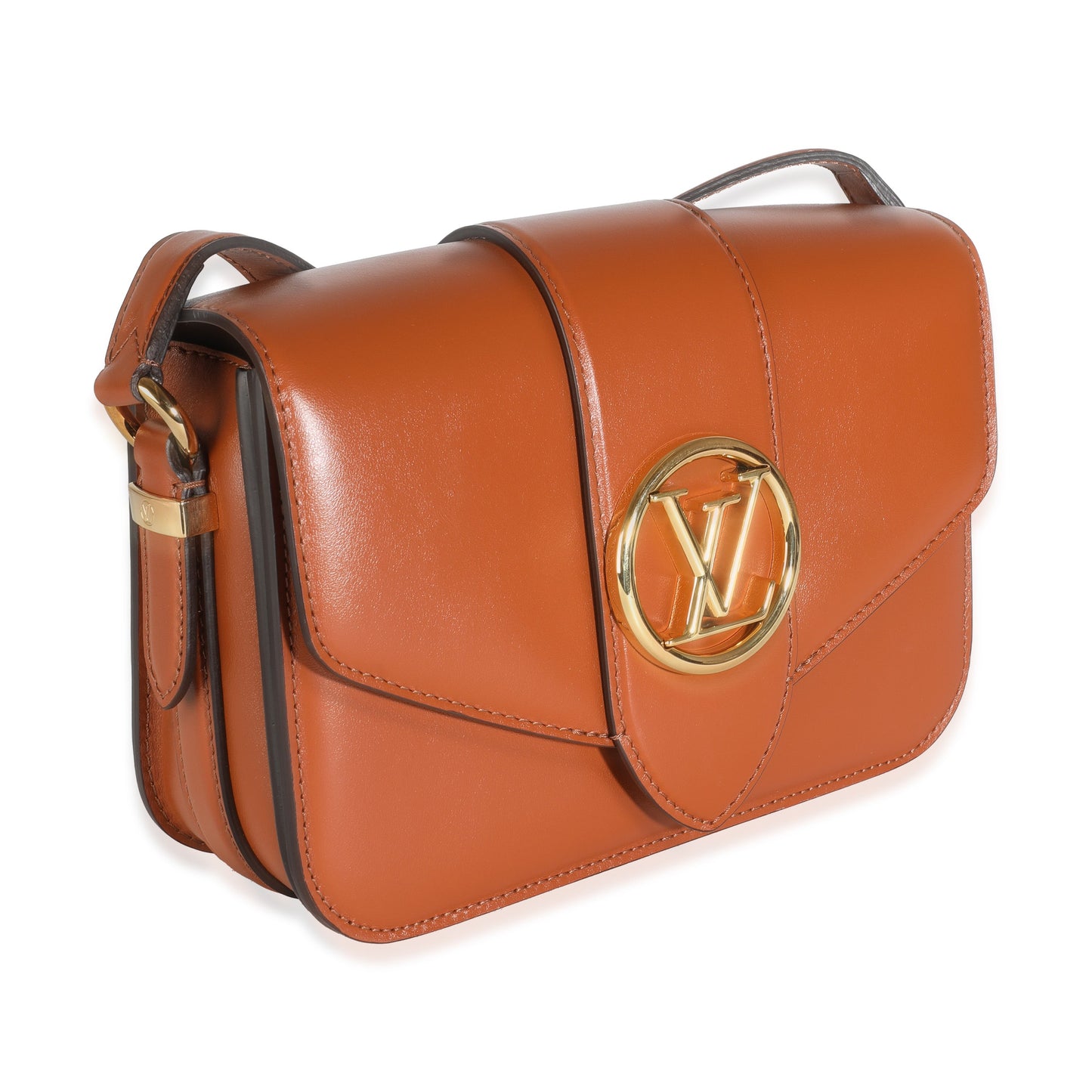 Louis Vuitton Golden Siena Smooth Calfskin LV Pont 9