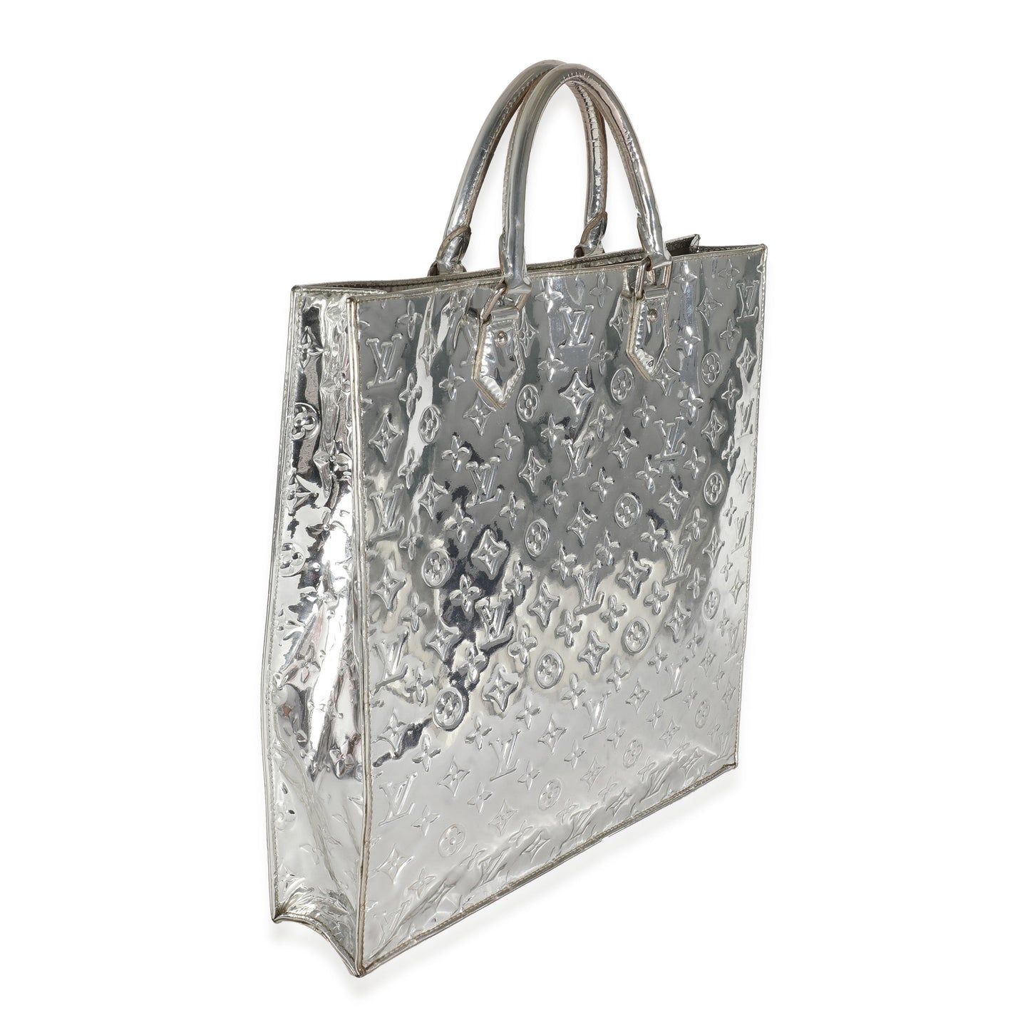 Louis Vuitton Silver Monogram Miroir Sac Plat